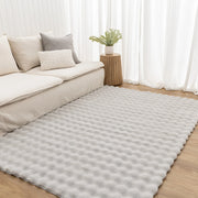 Dreamweaver Essence Rectangle Machine Washable Rug, Silver
