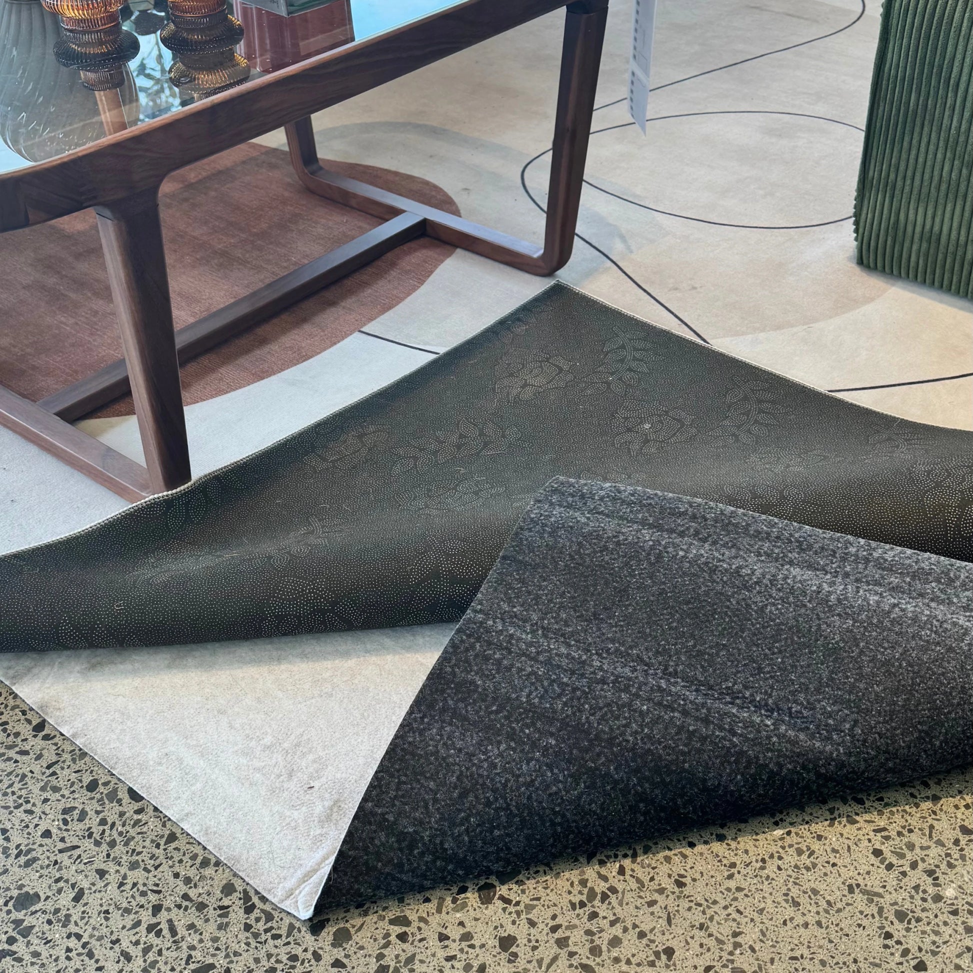 DreamWeaver Rugstop Non-Slip Underlay - Soft And Hard Flooring, Black