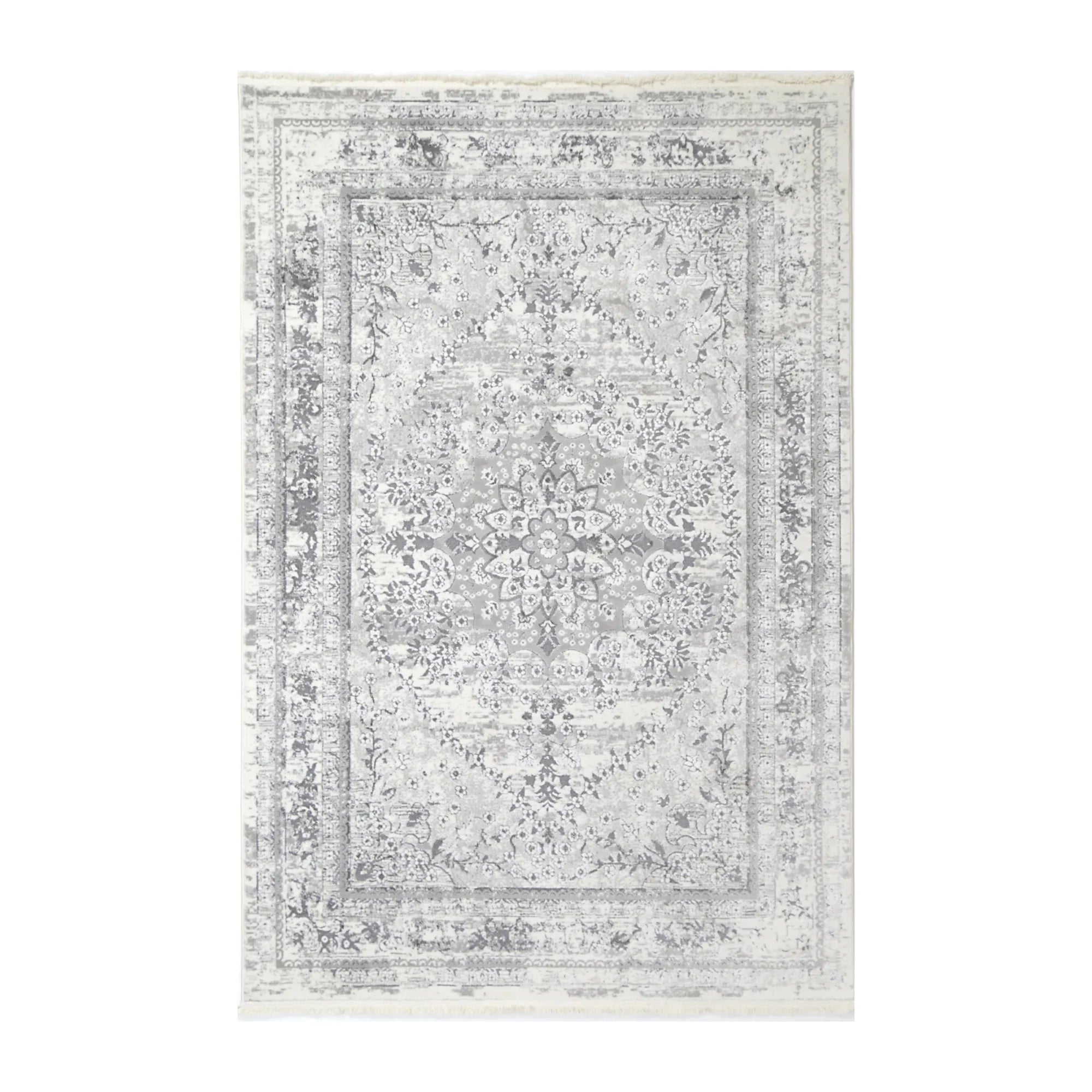 DreamWeaver Odyssey Vintage Plain Rug, Grey
