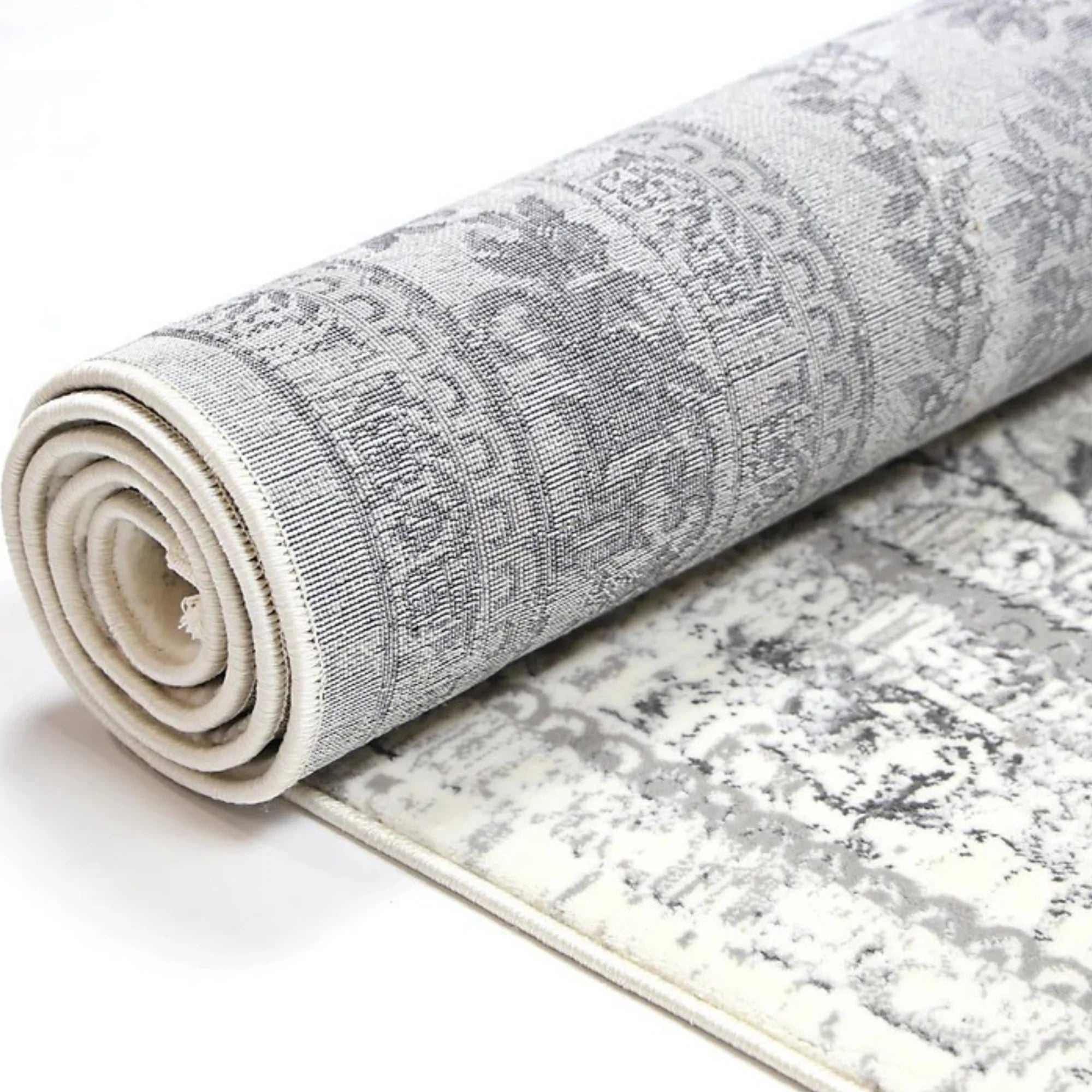 Dreamweaver Odyssey Vintage Plain Rug, Grey