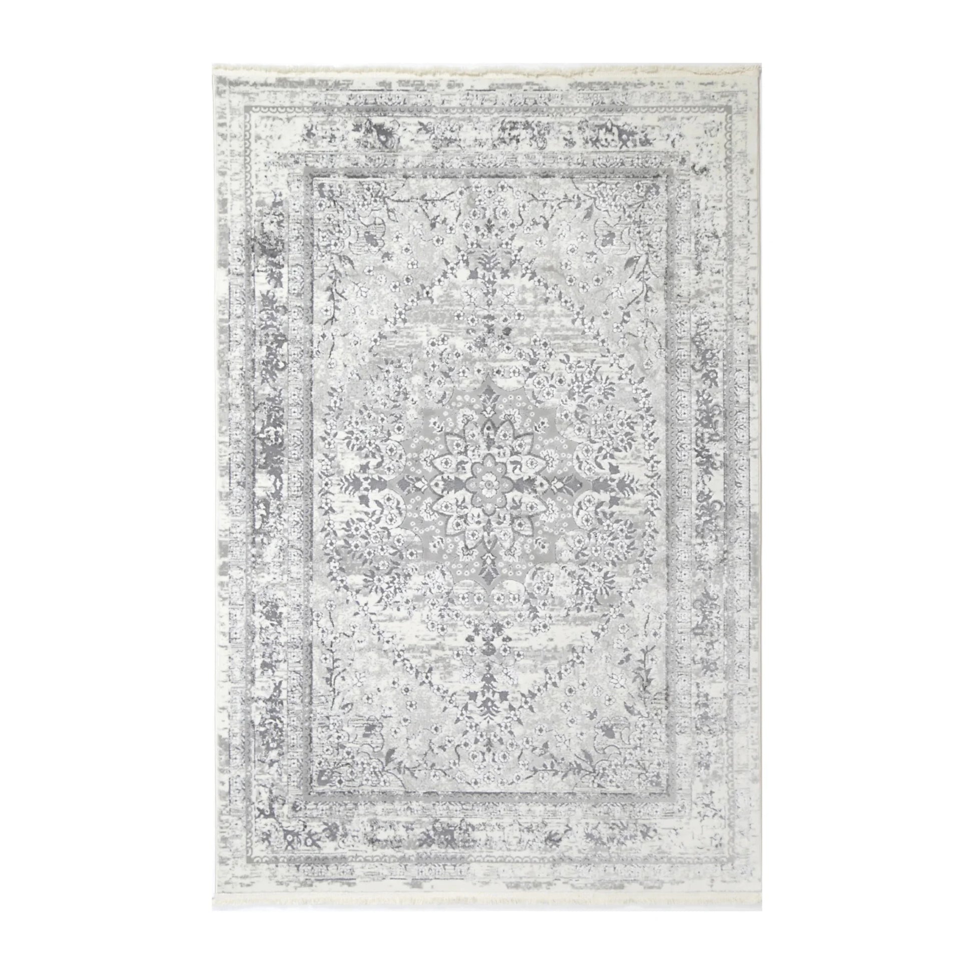 DreamWeaver Odyssey Vintage Plain Rug, Grey