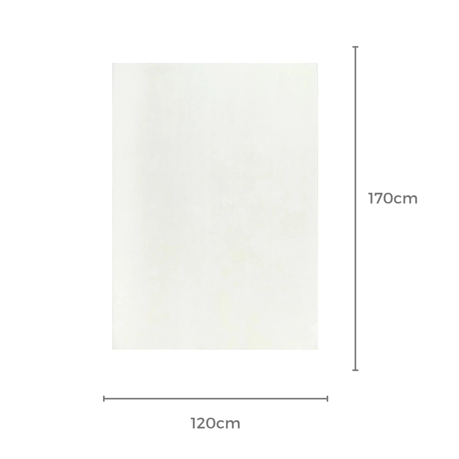 Dreamweaver Oasis Plain Machine Washable Rug, Cream