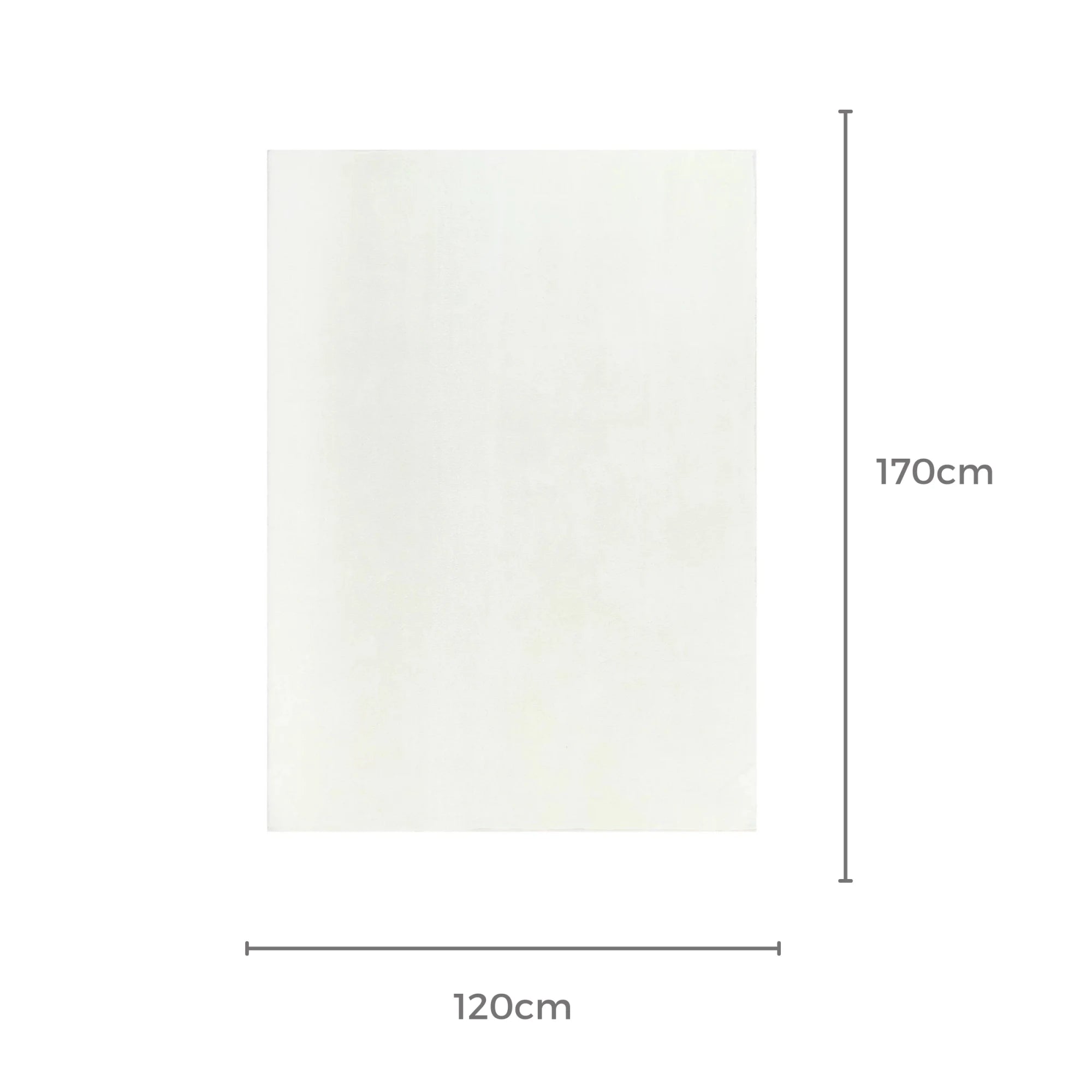 Dreamweaver Oasis Plain Machine Washable Rug, Cream