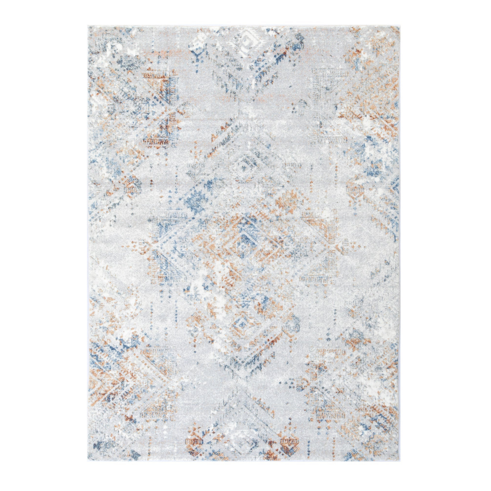 Dreamweaver Oasis Vintage Machine Washable Rug, Vintage Blue