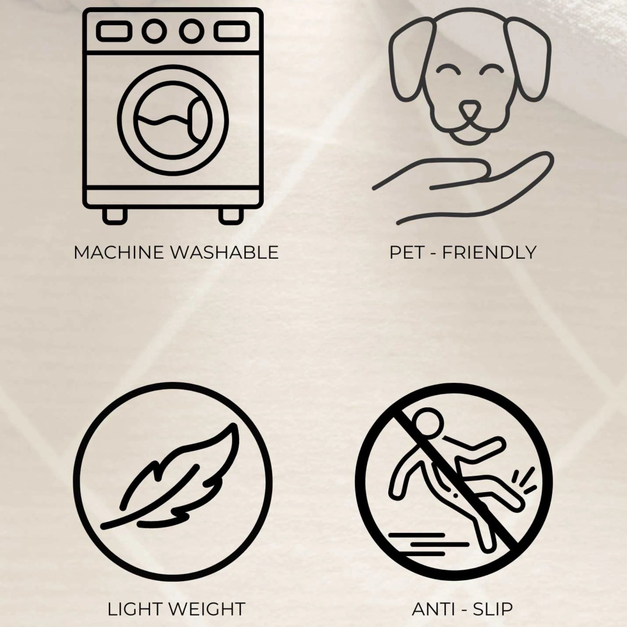 DreamWeaver Oasis Vintage Machine Washable Rug, Vintage Blue