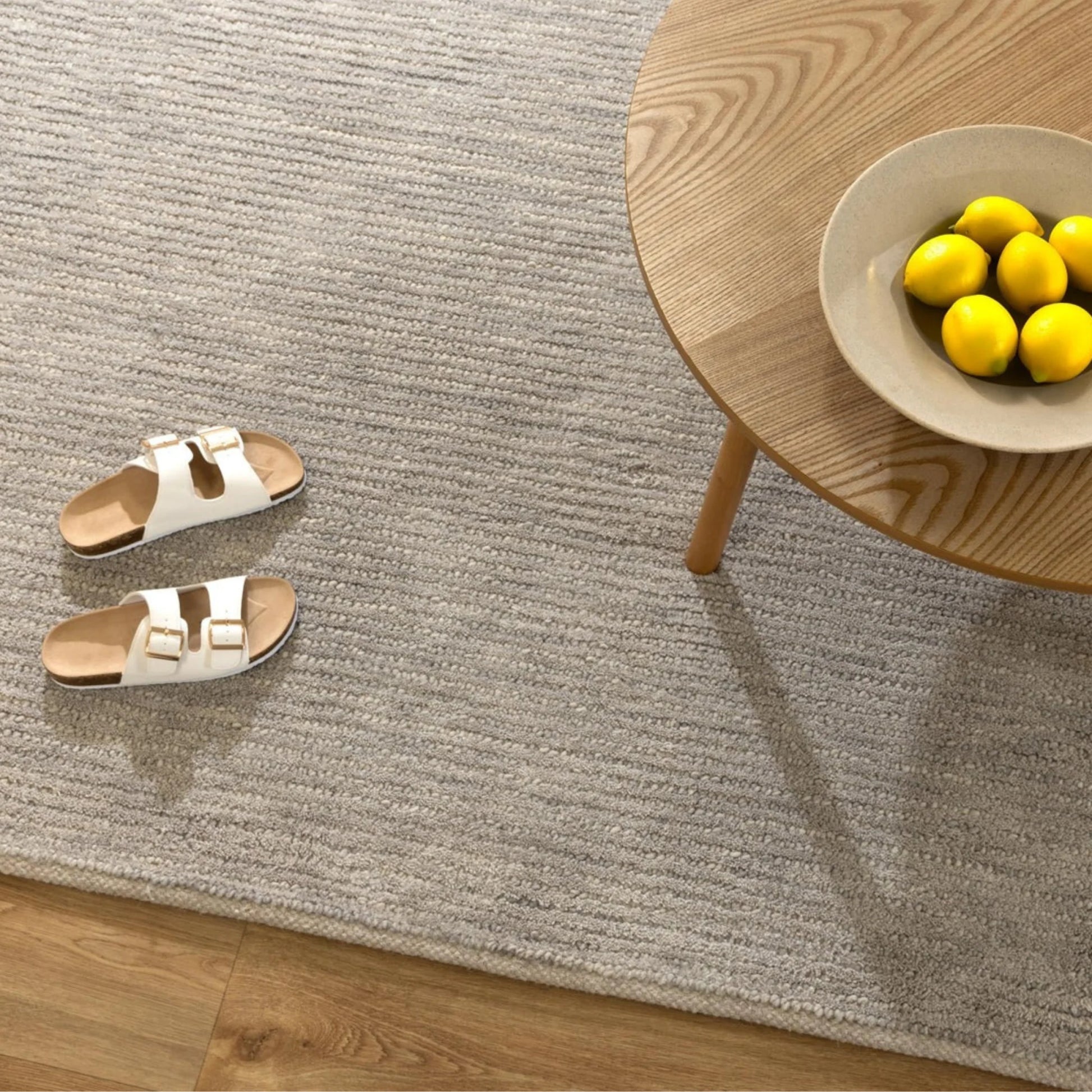 Dreamweaver Pure Scandinavian Plain Weave Rug, Grey
