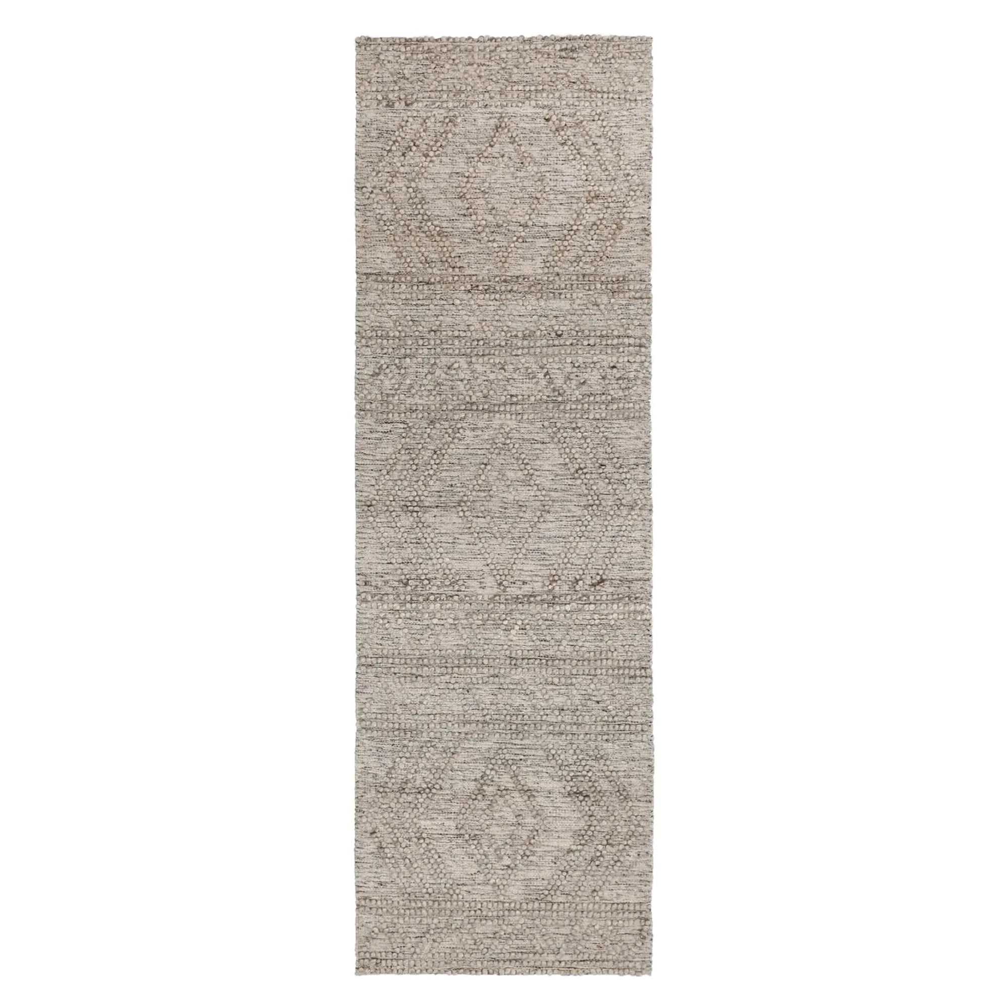 Dreamweaver Wave Scandinavian Lattice Rug, Lattice Ash