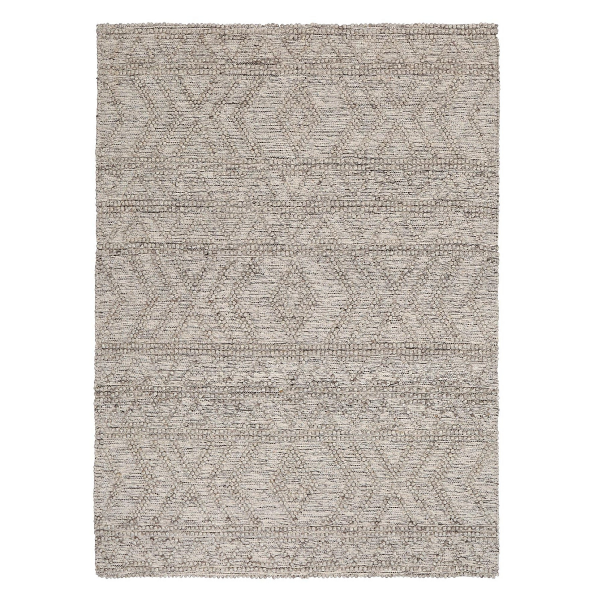 Dreamweaver Wave Scandinavian Lattice Rug, Lattice Ash