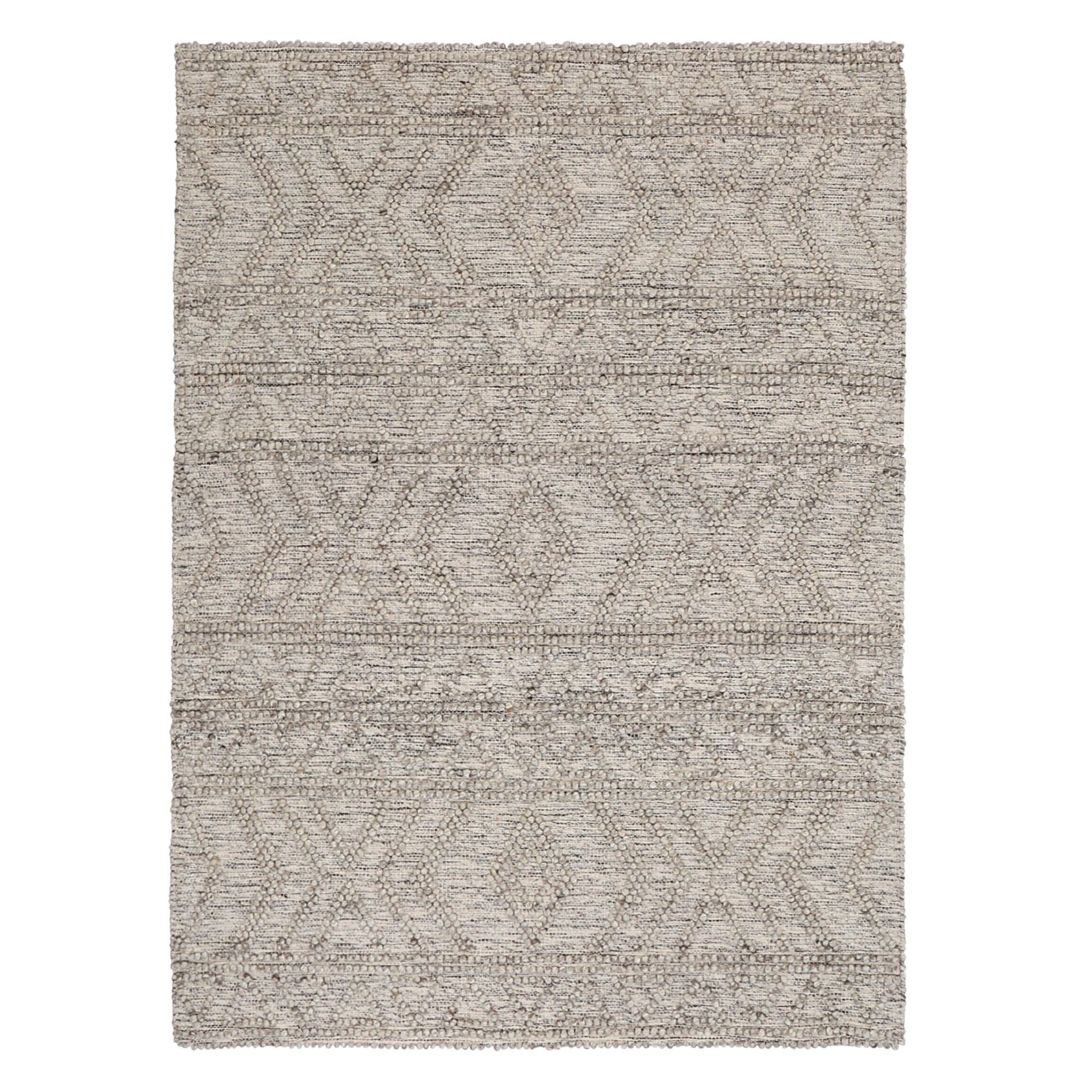 Dreamweaver Wave Scandinavian Lattice Rug, Lattice Ash