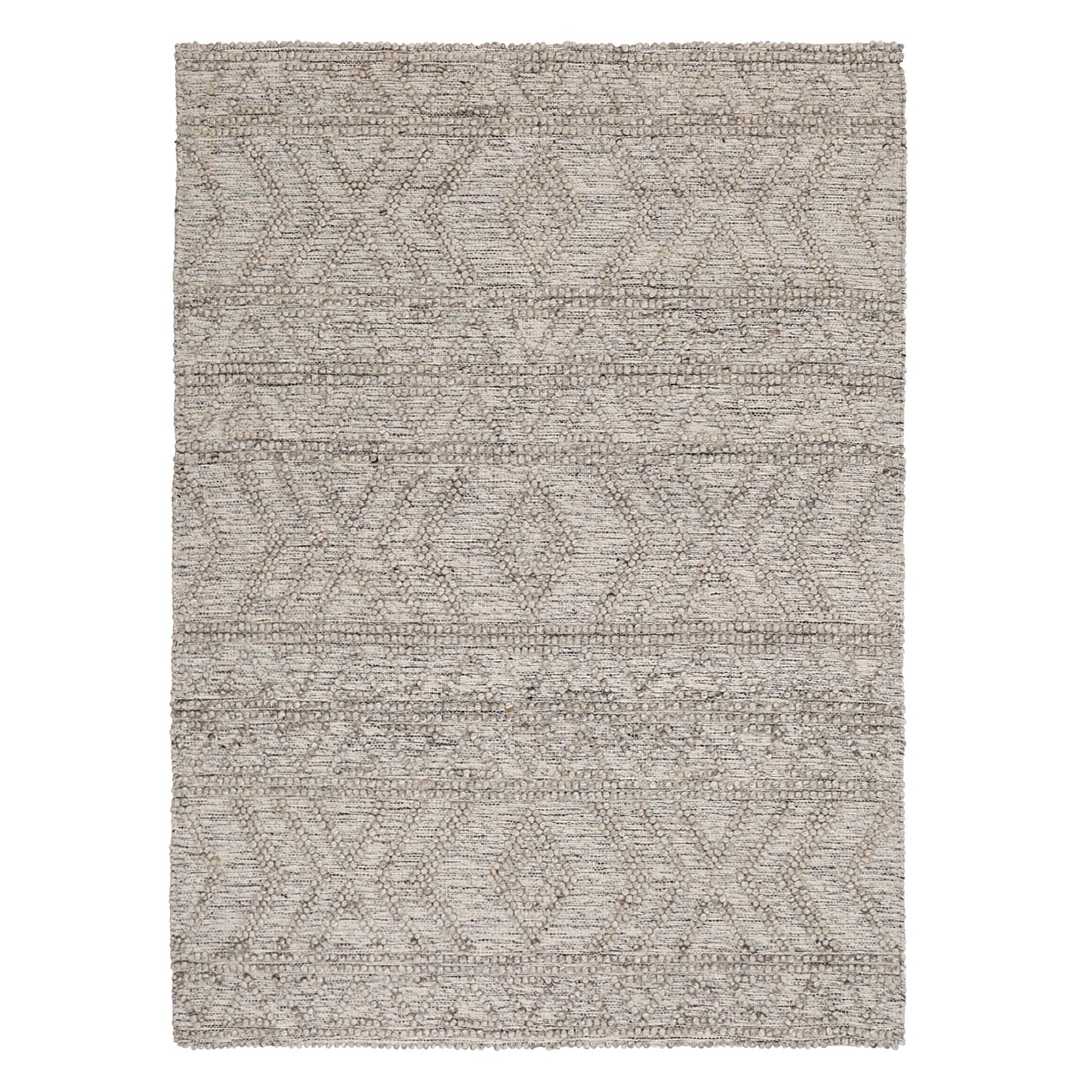 Dreamweaver Wave Scandinavian Lattice Rug, Lattice Ash