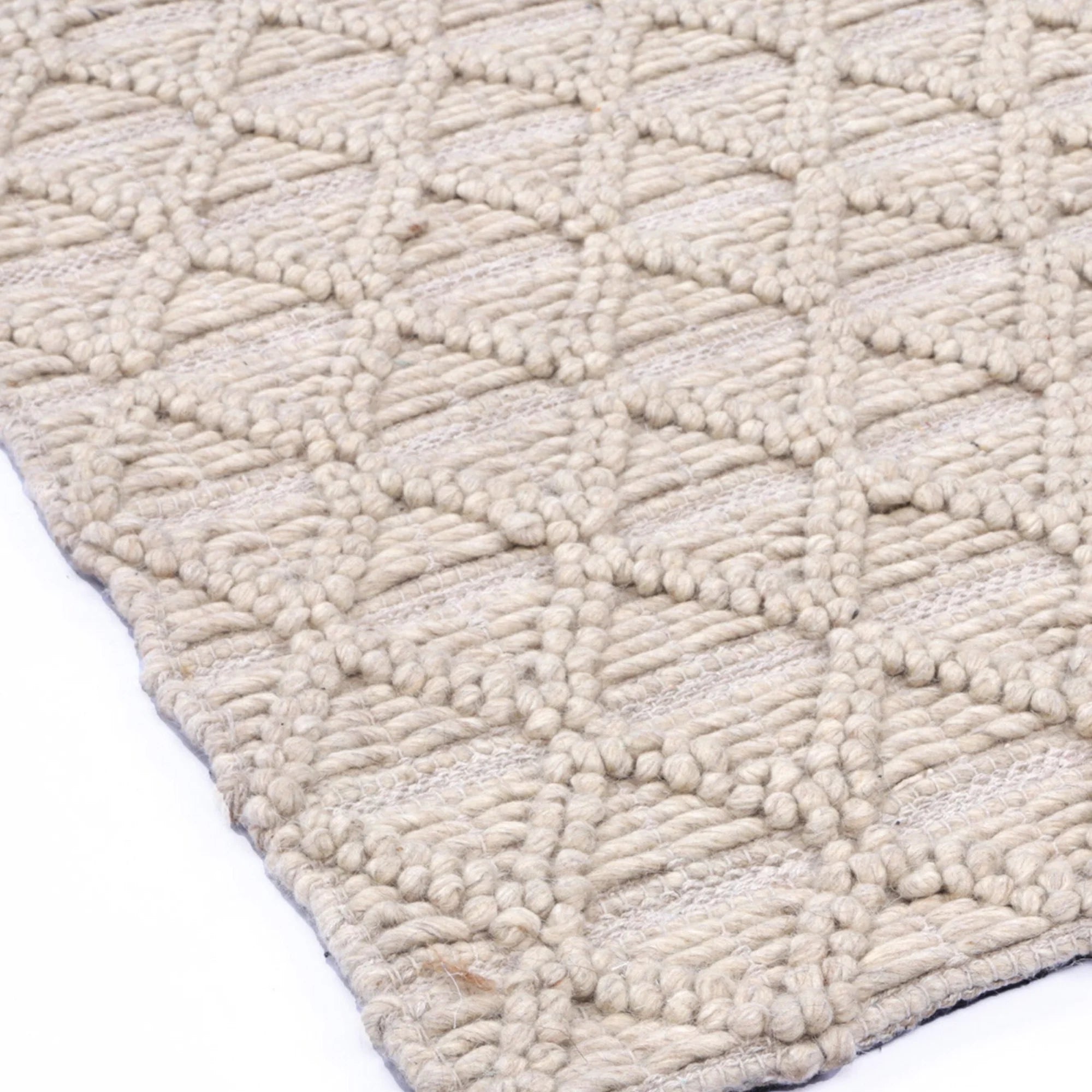 DreamWeaver Wave Scandinavian Mosaic Rug, Mosaic Natural