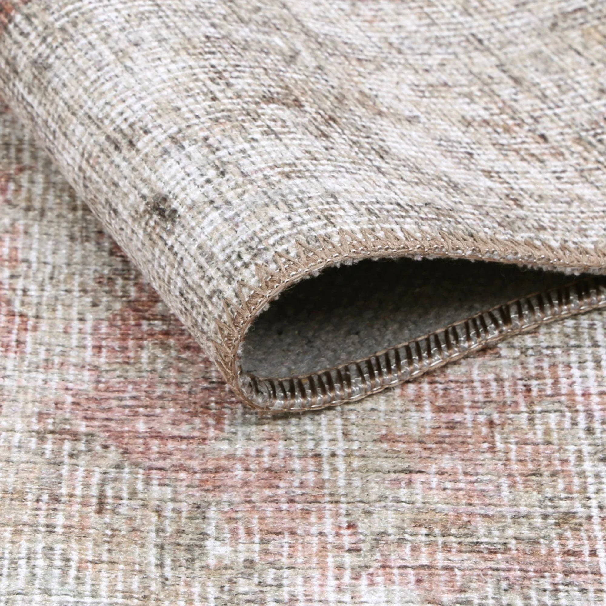 Dreamweaver Homestead Machine Washable Rug, Carmella Blush