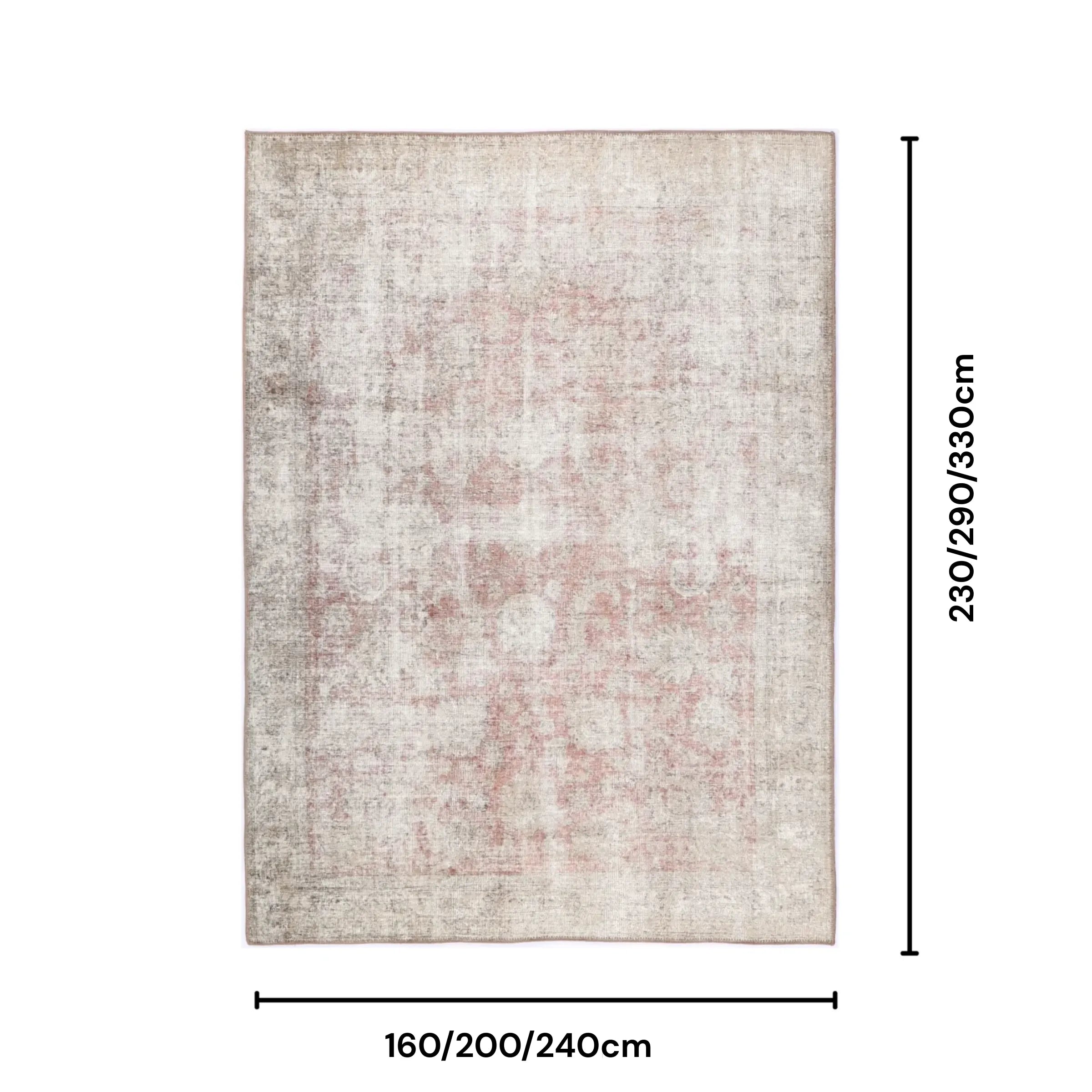 DreamWeaver Homestead Machine Washable Rug, Carmella Blush
