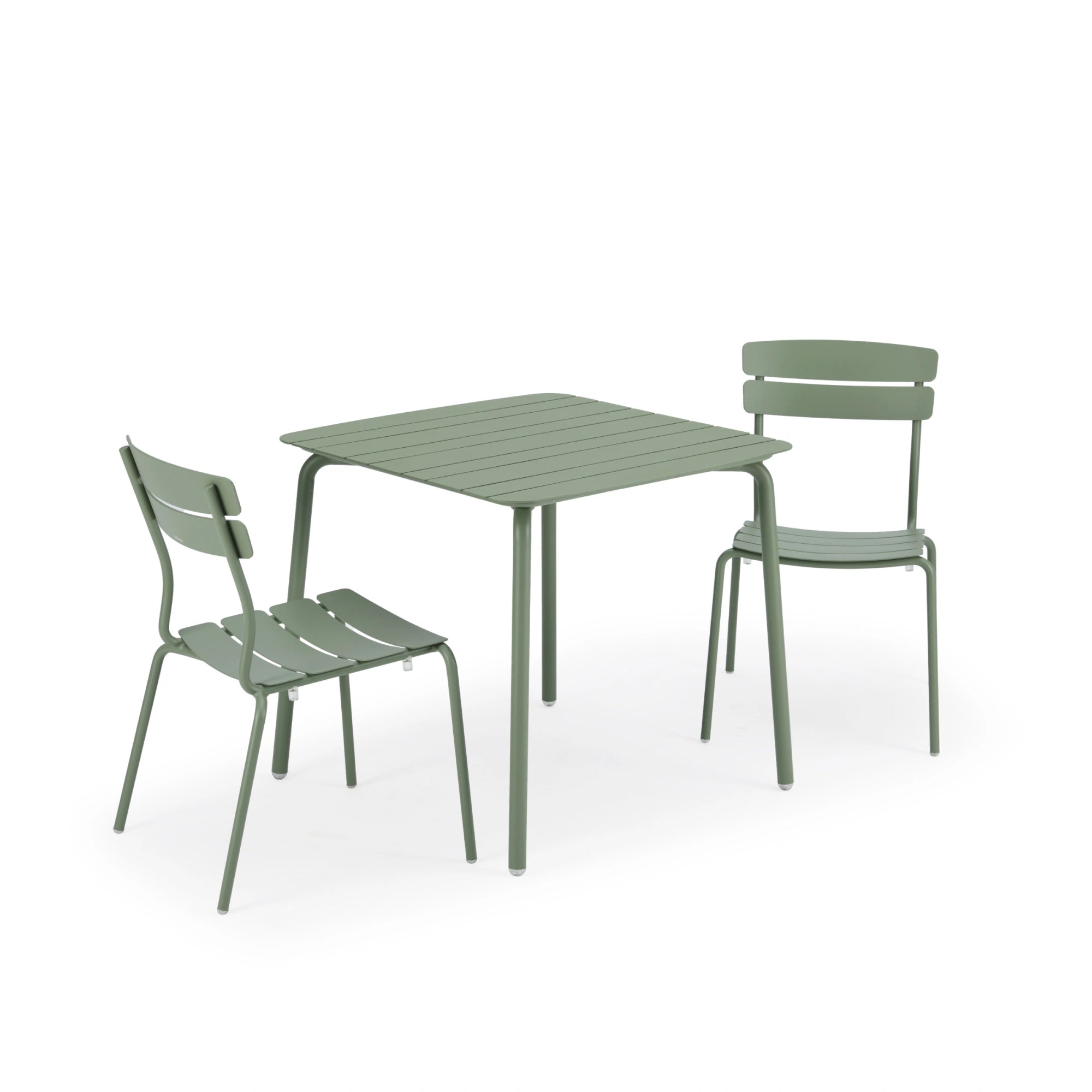 Wellmax Verano Outdoor Aluminium Square Dining Table, Green