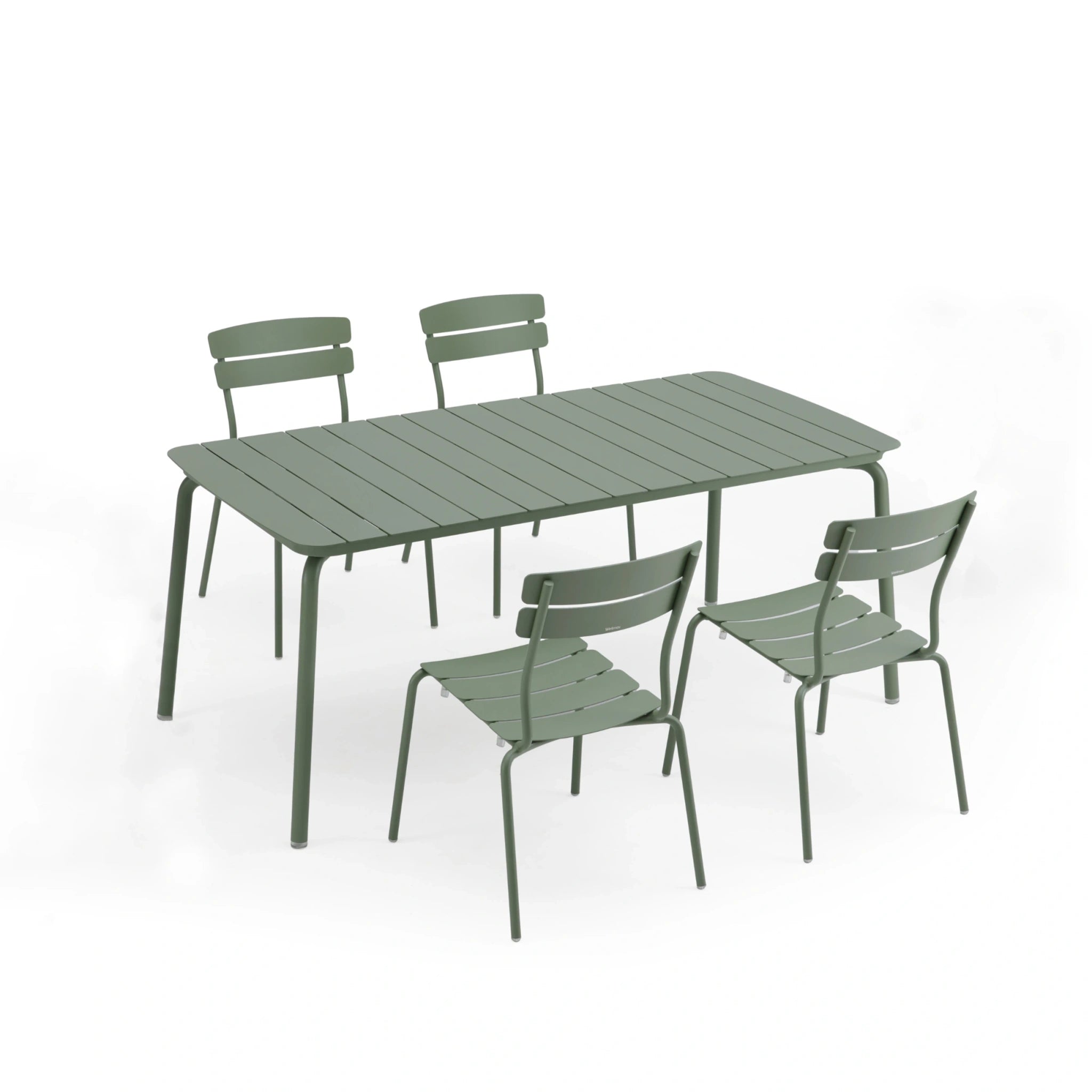 Wellmax Verano Outdoor Aluminium Rectangle Dining Table, Green
