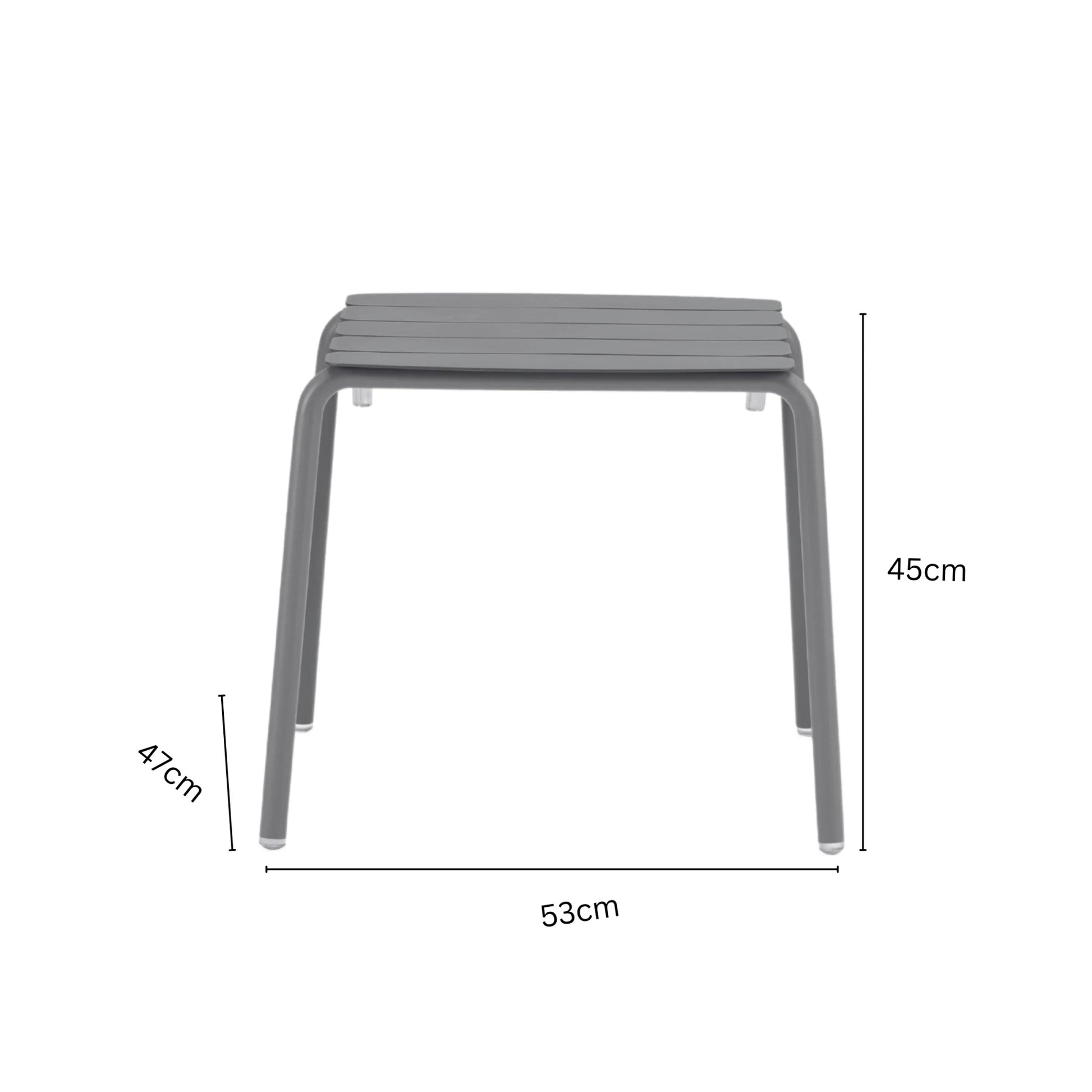 Wellmax Verano Balcony Aluminium Side Table and Chairs Set, Green