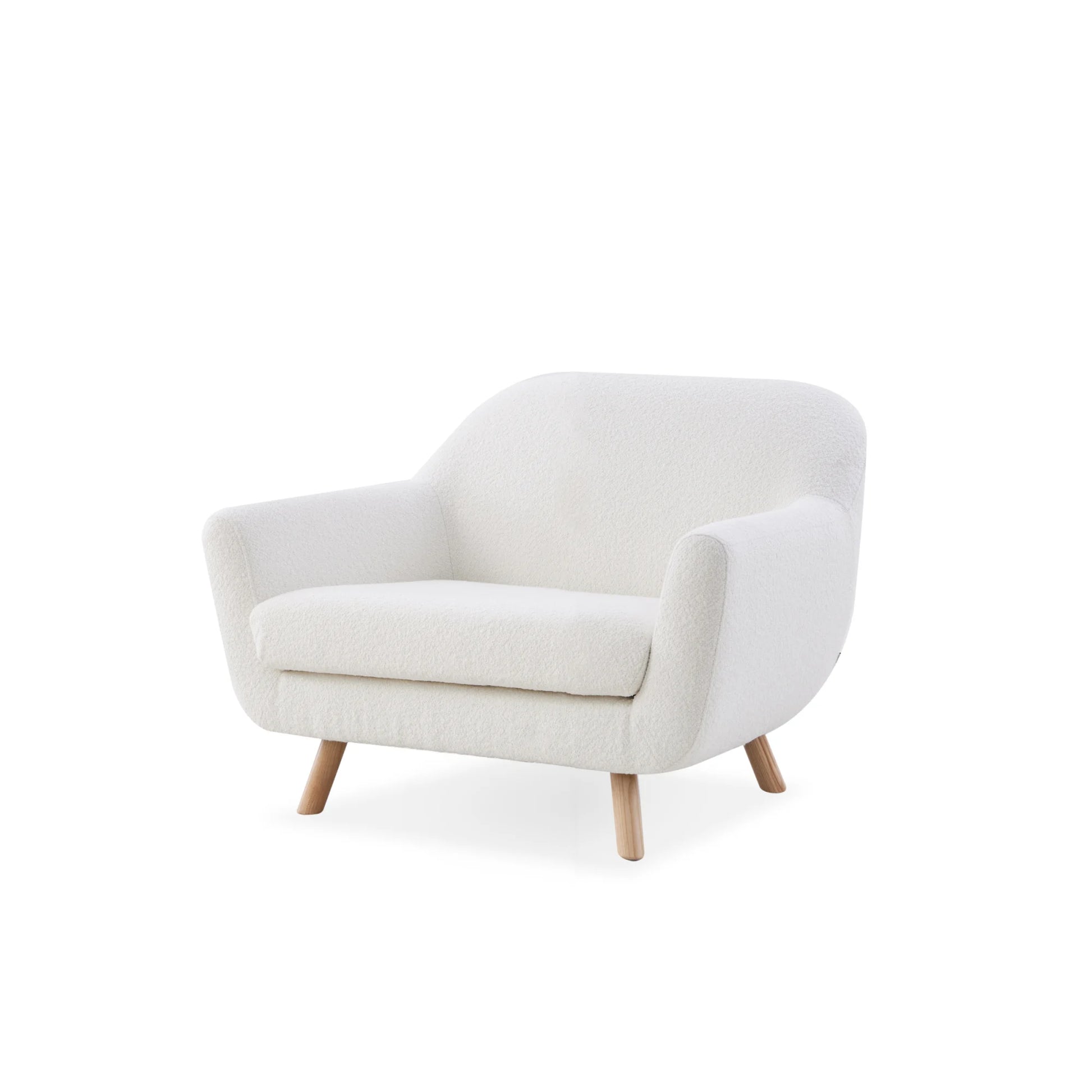 MODE Milo Boucle Armchair, Chalk White