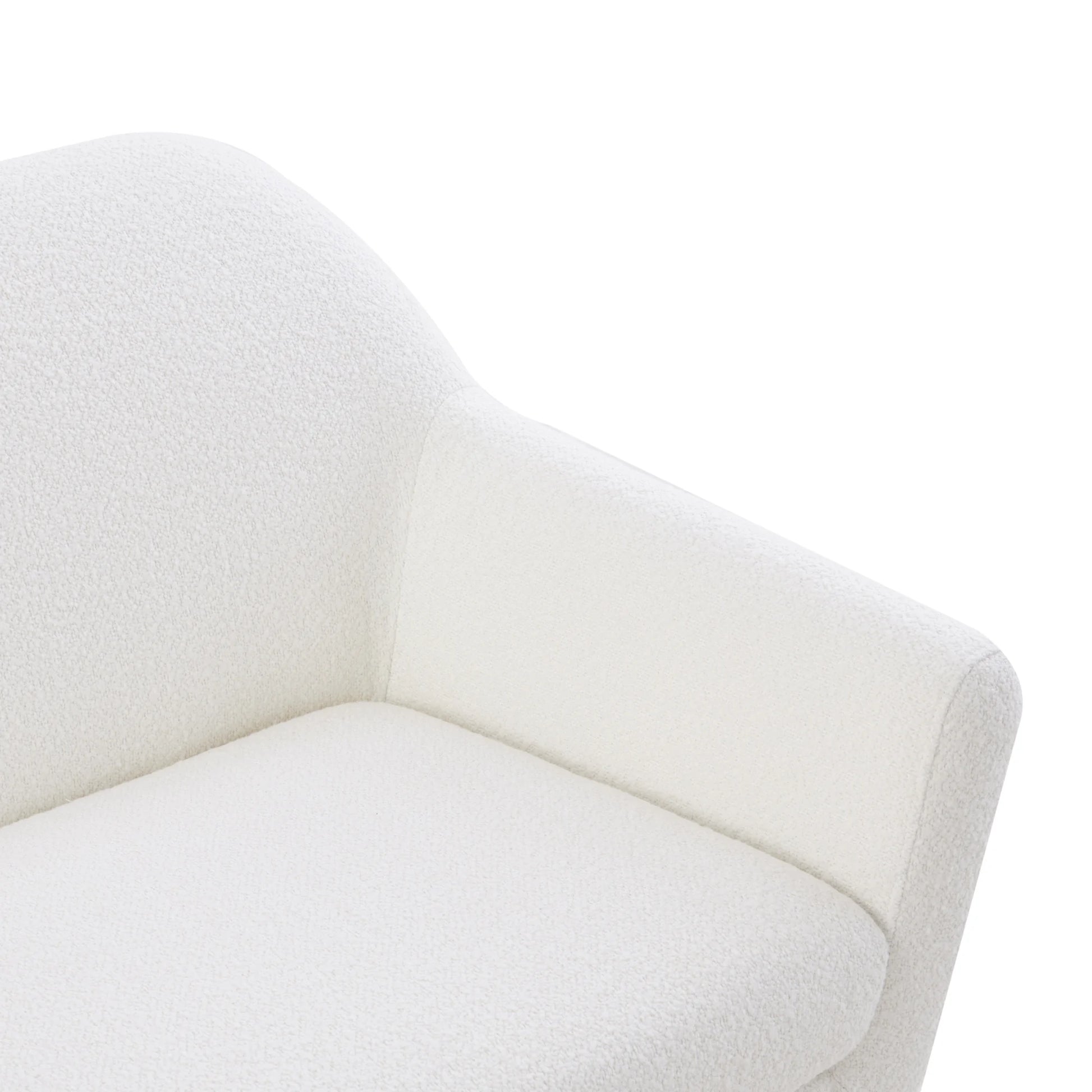 MODE Milo Boucle Armchair, Chalk White