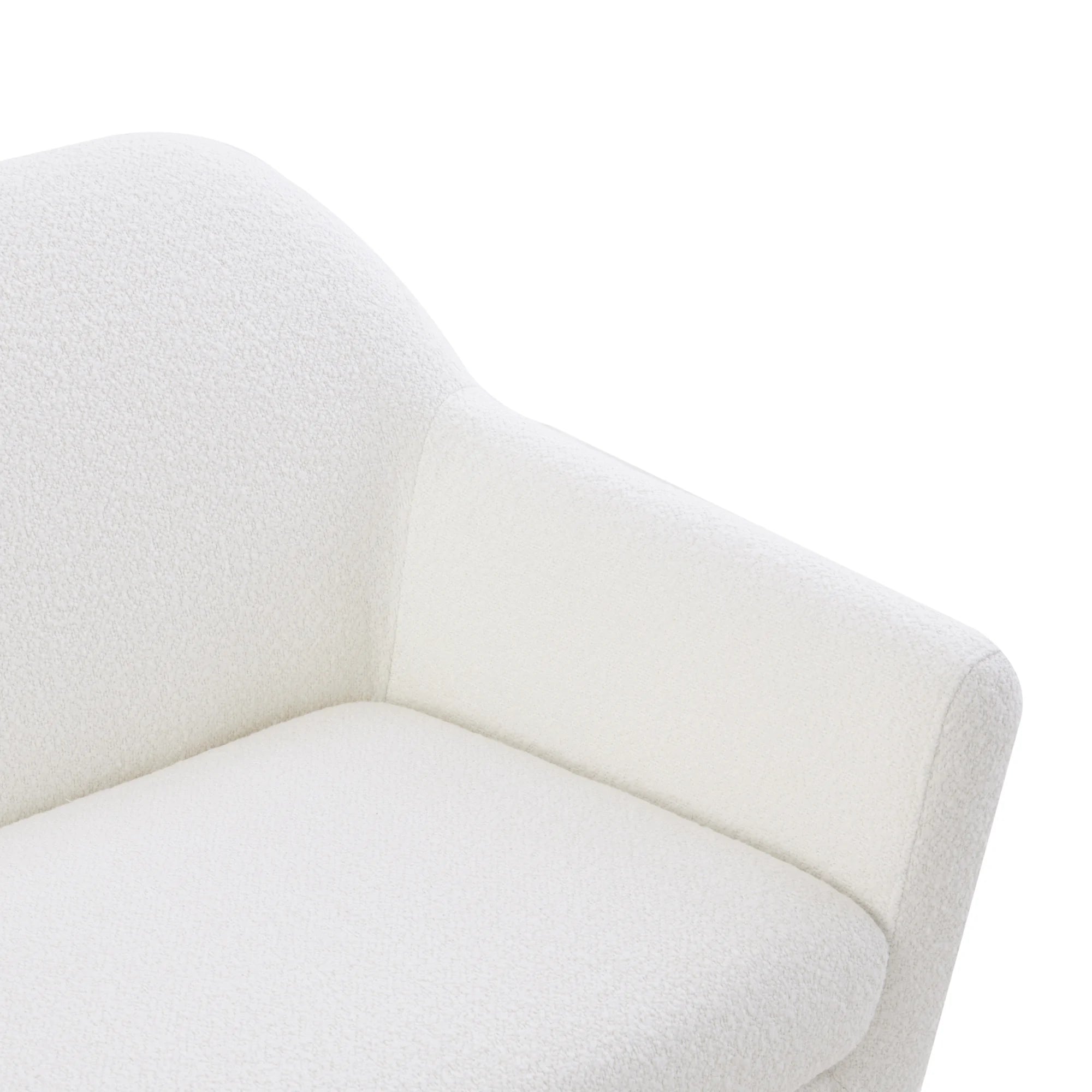 MODE Milo Boucle Armchair, Chalk White