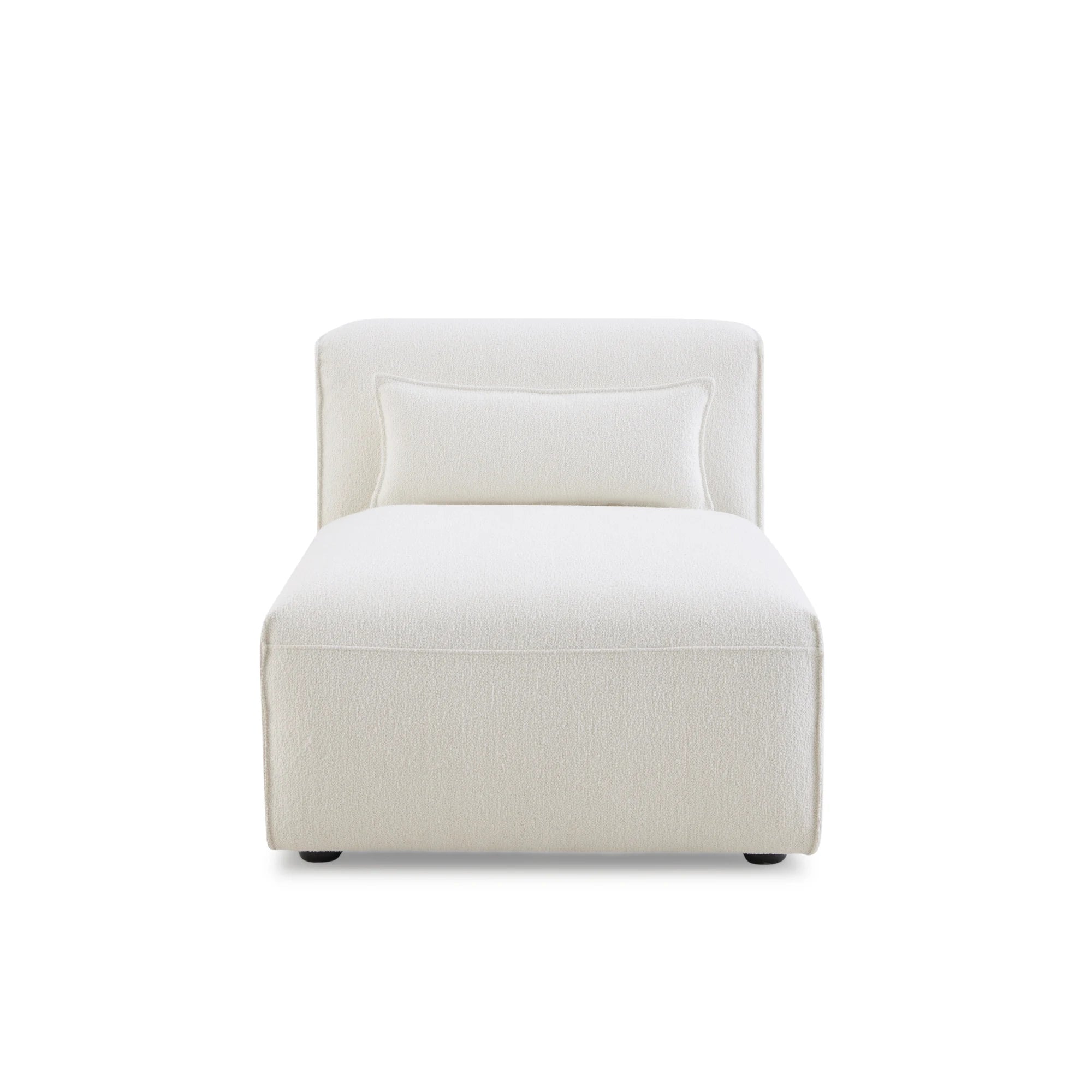 MODE Bravo Chaise Sofa Module, Boucle, Creamy White