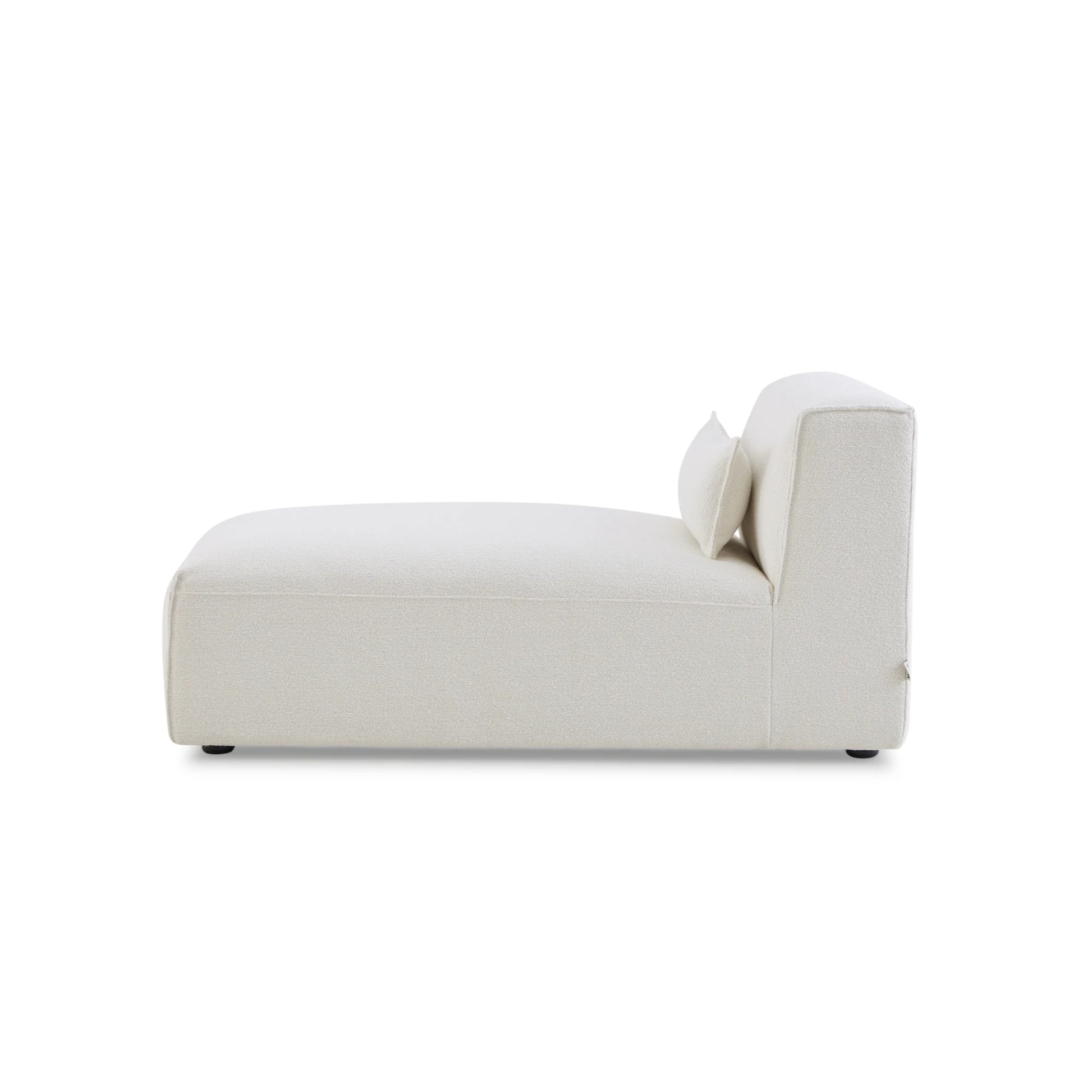 MODE Bravo Chaise Sofa Module, Boucle, Creamy White