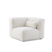 MODE Bravo Corner Sofa Module, Boucle, Creamy White