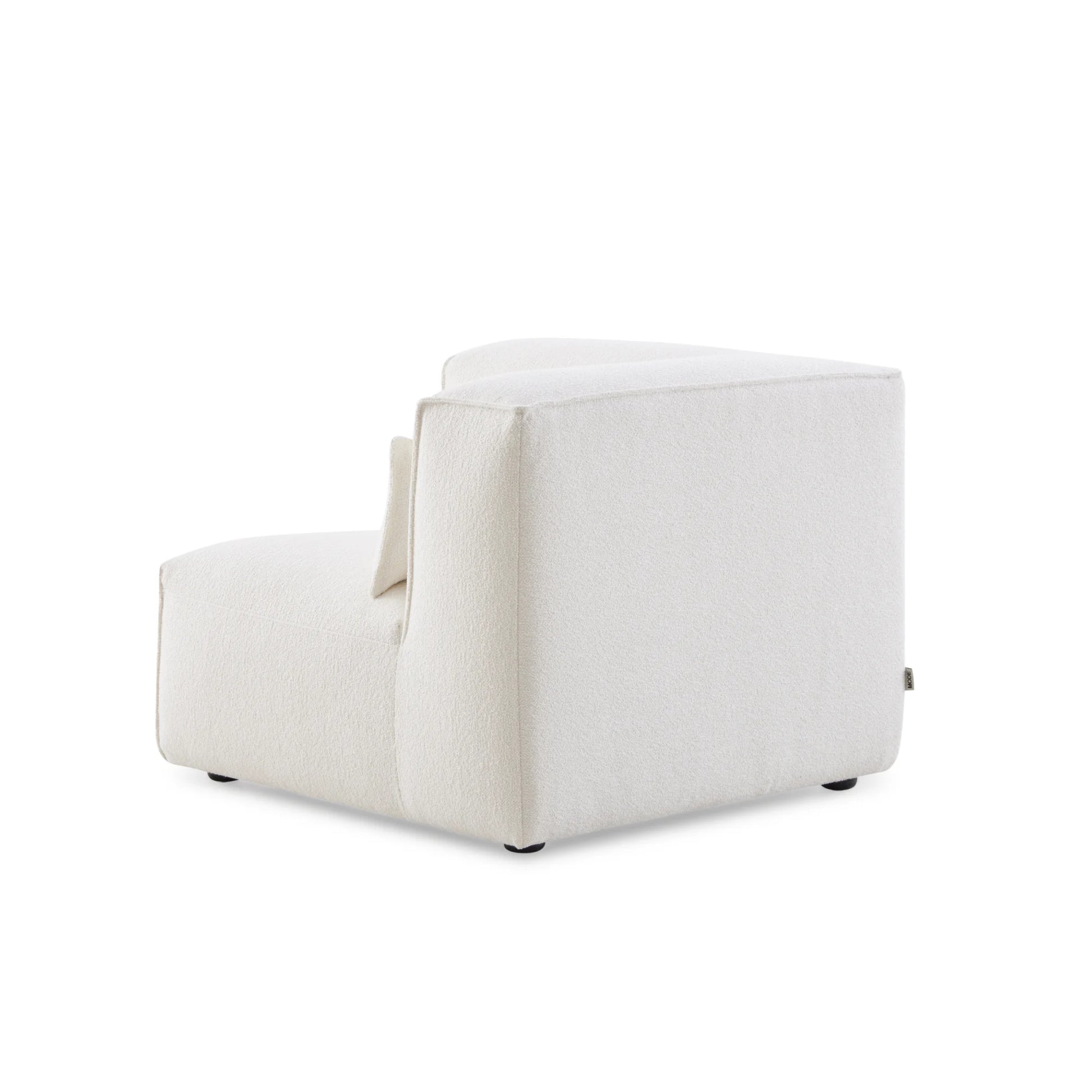 MODE Bravo Corner Sofa Module, Boucle, Creamy White