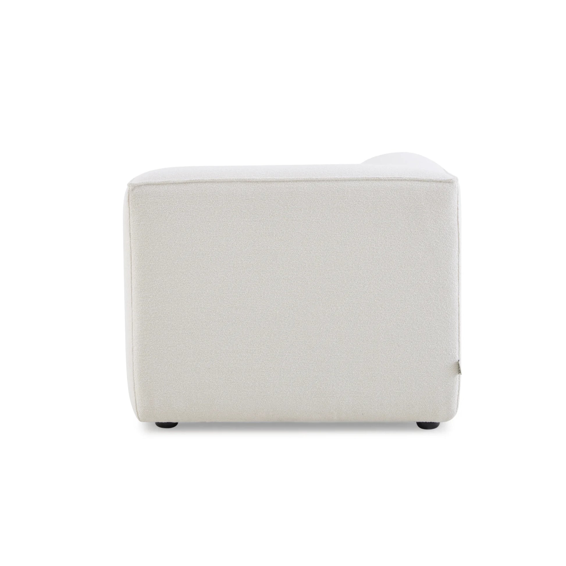 MODE Bravo Corner Sofa Module, Boucle, Creamy White