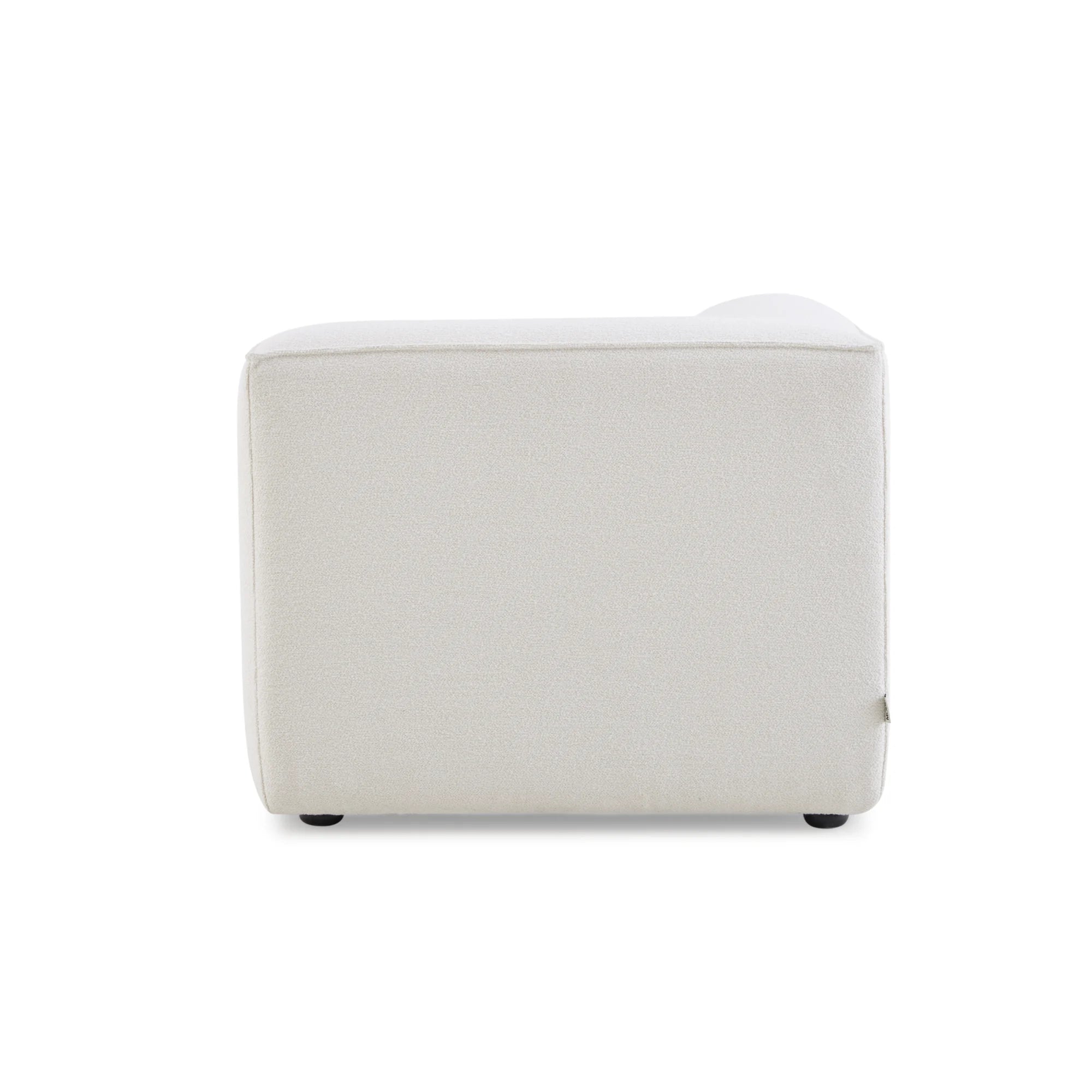 MODE Bravo Corner Sofa Module, Boucle, Creamy White