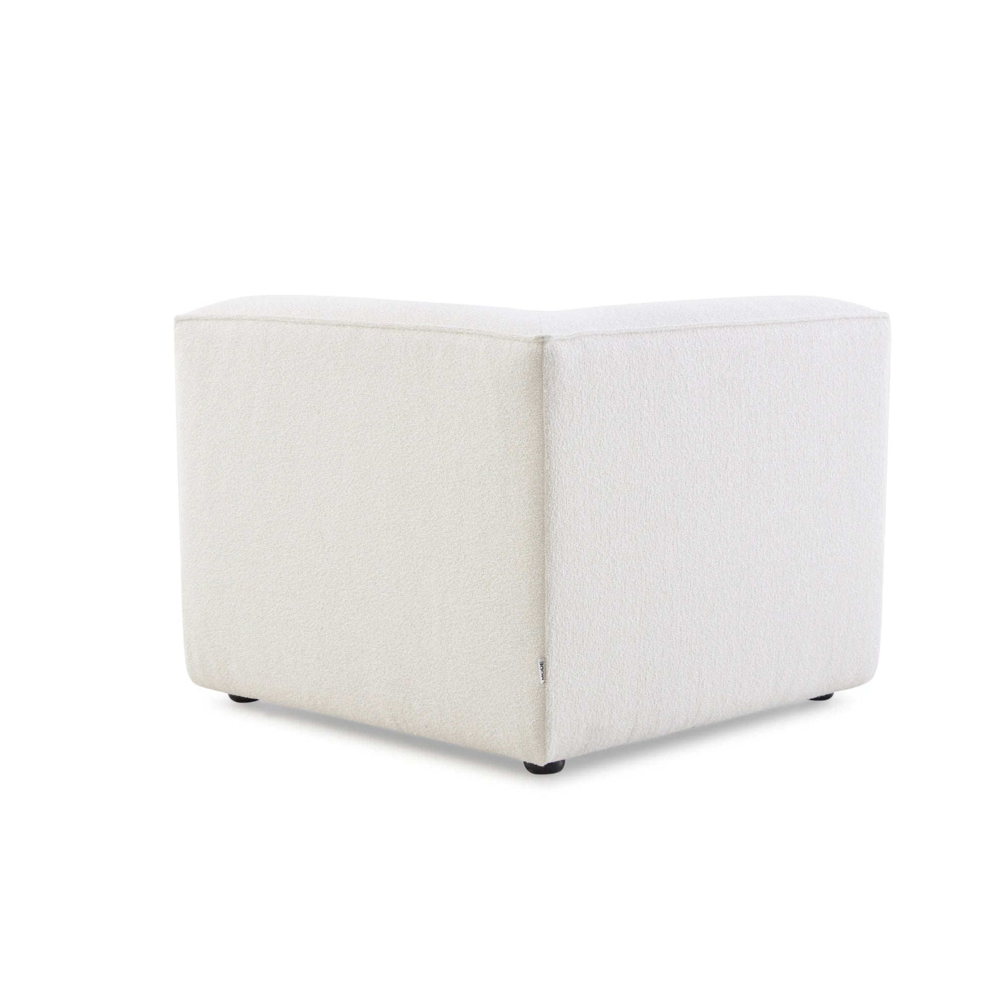 MODE Bravo Corner Sofa Module, Boucle, Creamy White