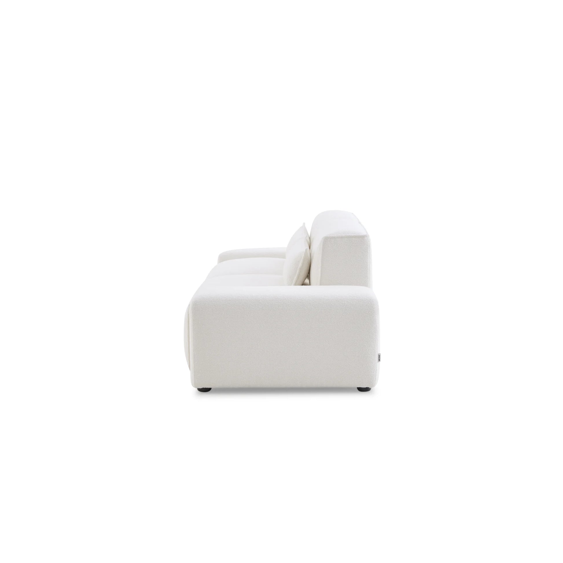 MODE Bravo 3.5-Seater Modular Sofa with Arm, Boucle, Creamy White