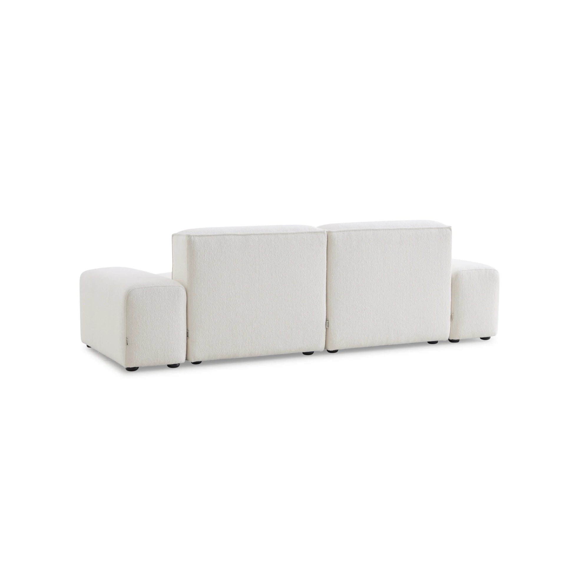 MODE Bravo 3.5-Seater Modular Sofa with Arm, Boucle, Creamy White