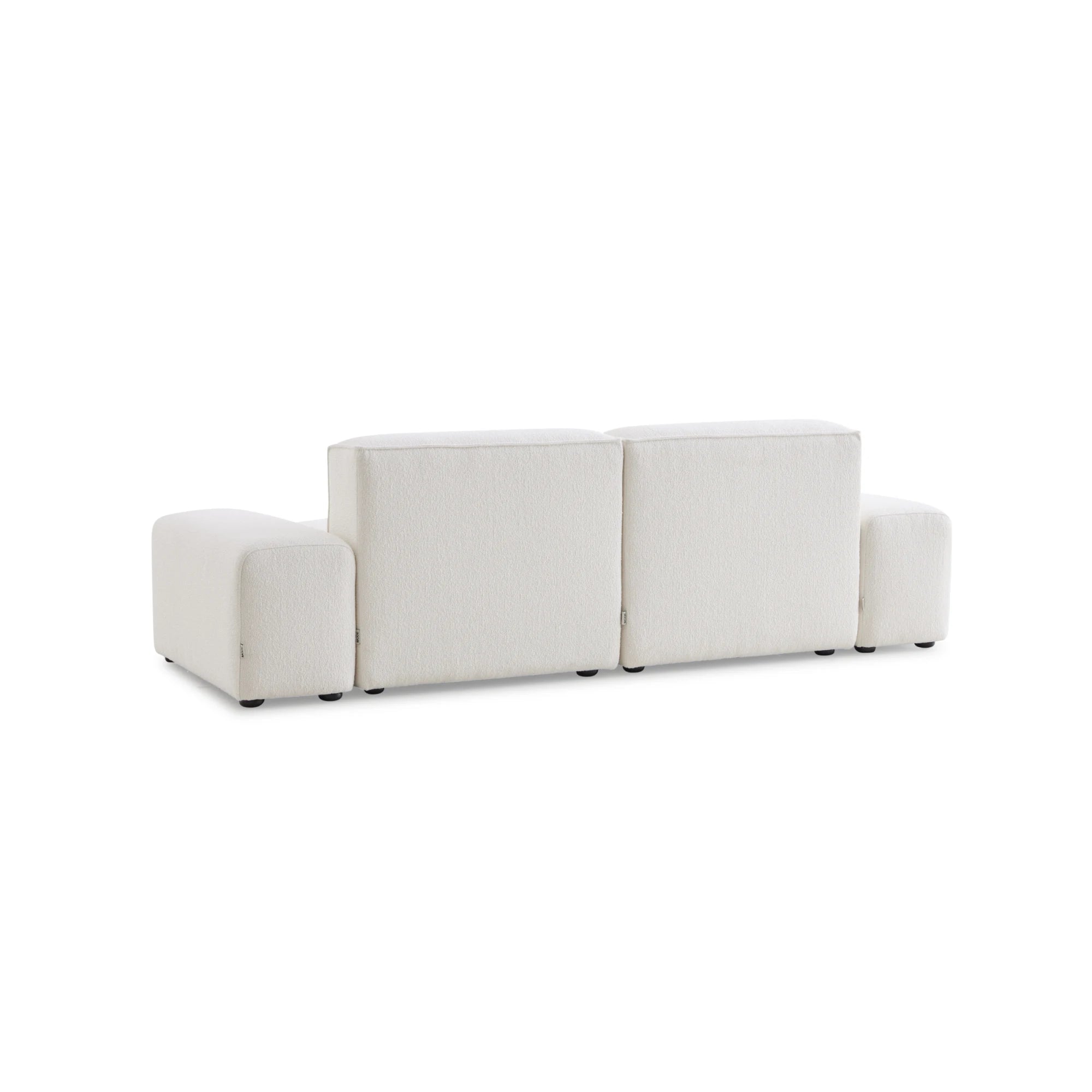 MODE Bravo 3.5-Seater Modular Sofa with Arm, Boucle, Creamy White