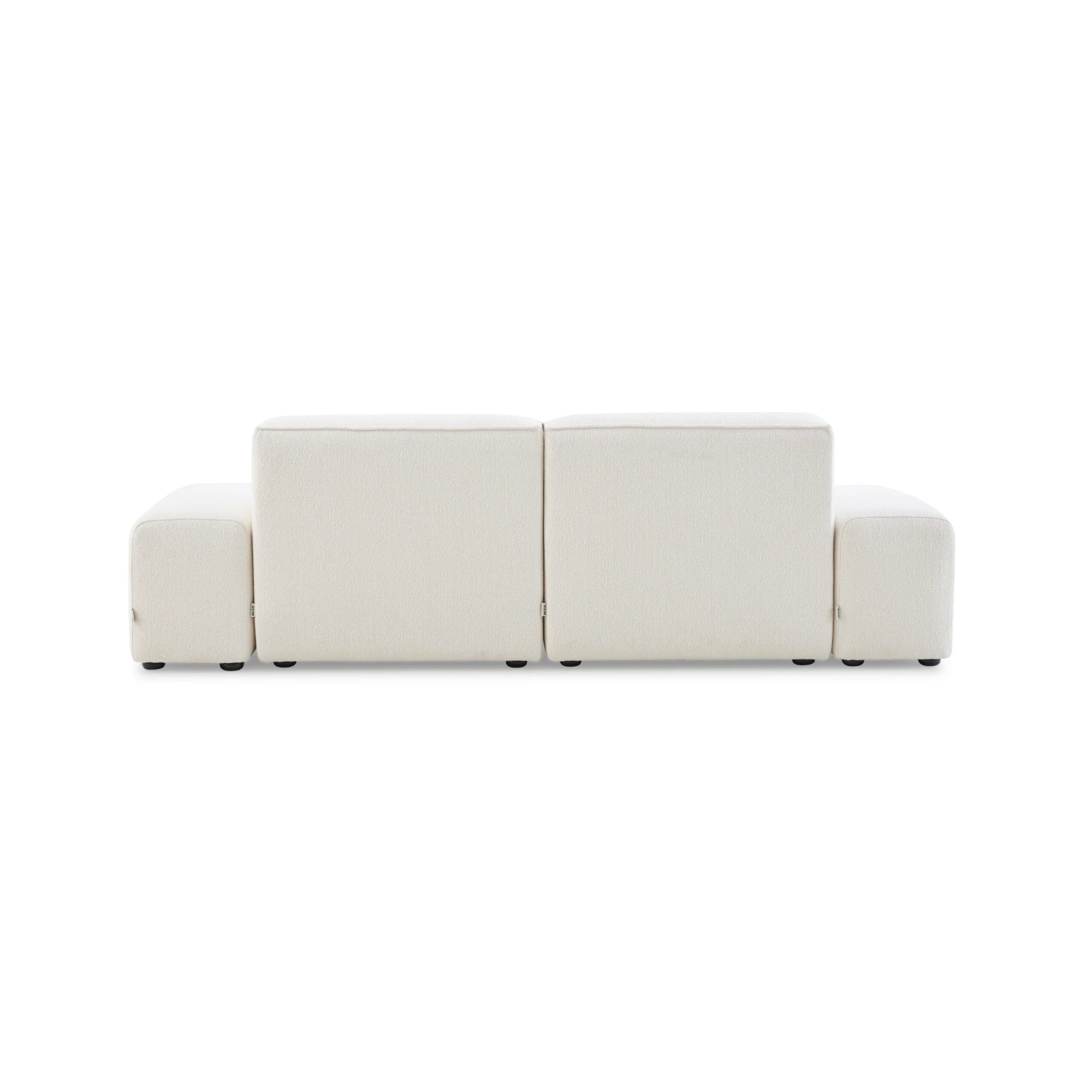 MODE Bravo 3.5-Seater Modular Sofa with Arm, Boucle, Creamy White