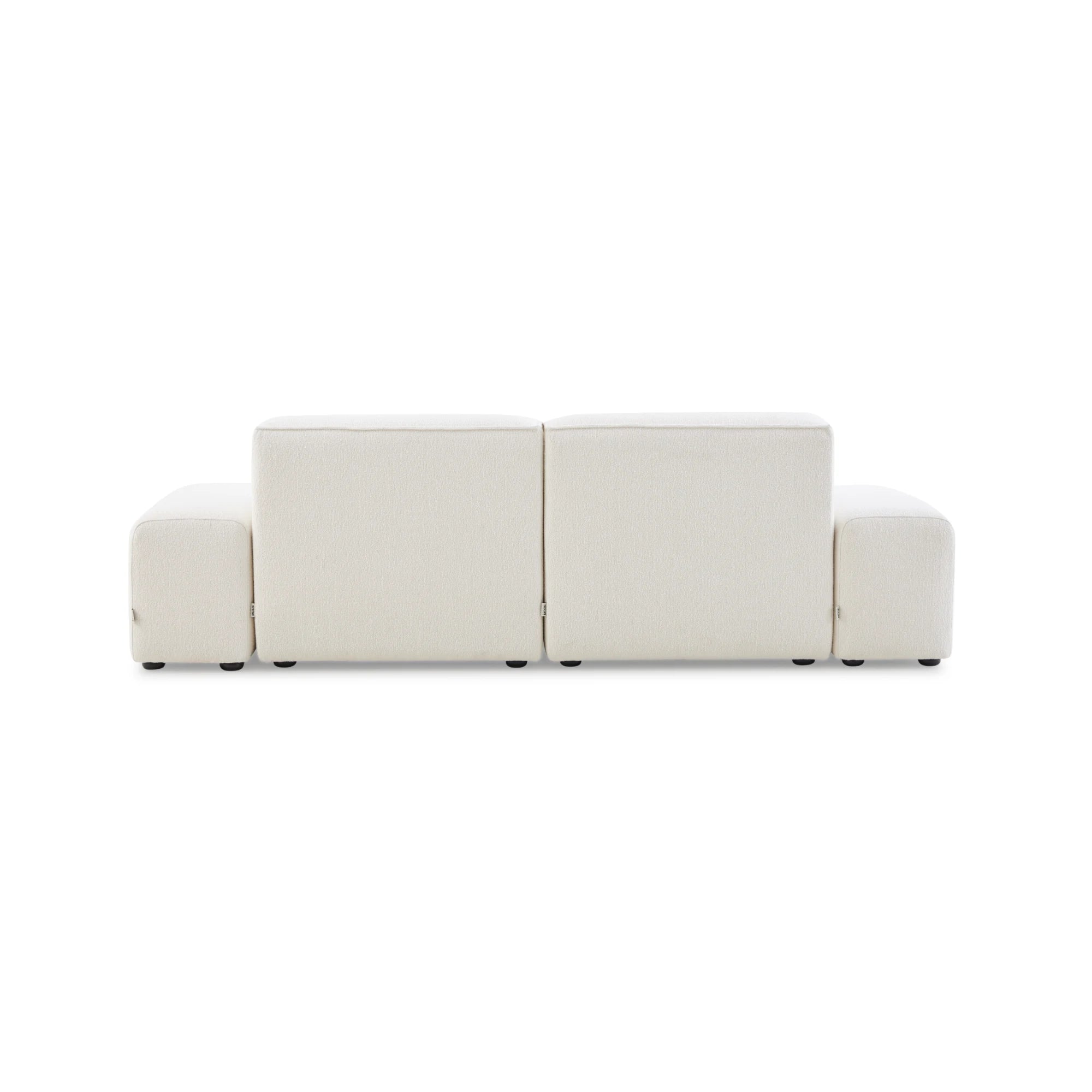 MODE Bravo 3.5-Seater Modular Sofa with Arm, Boucle, Creamy White