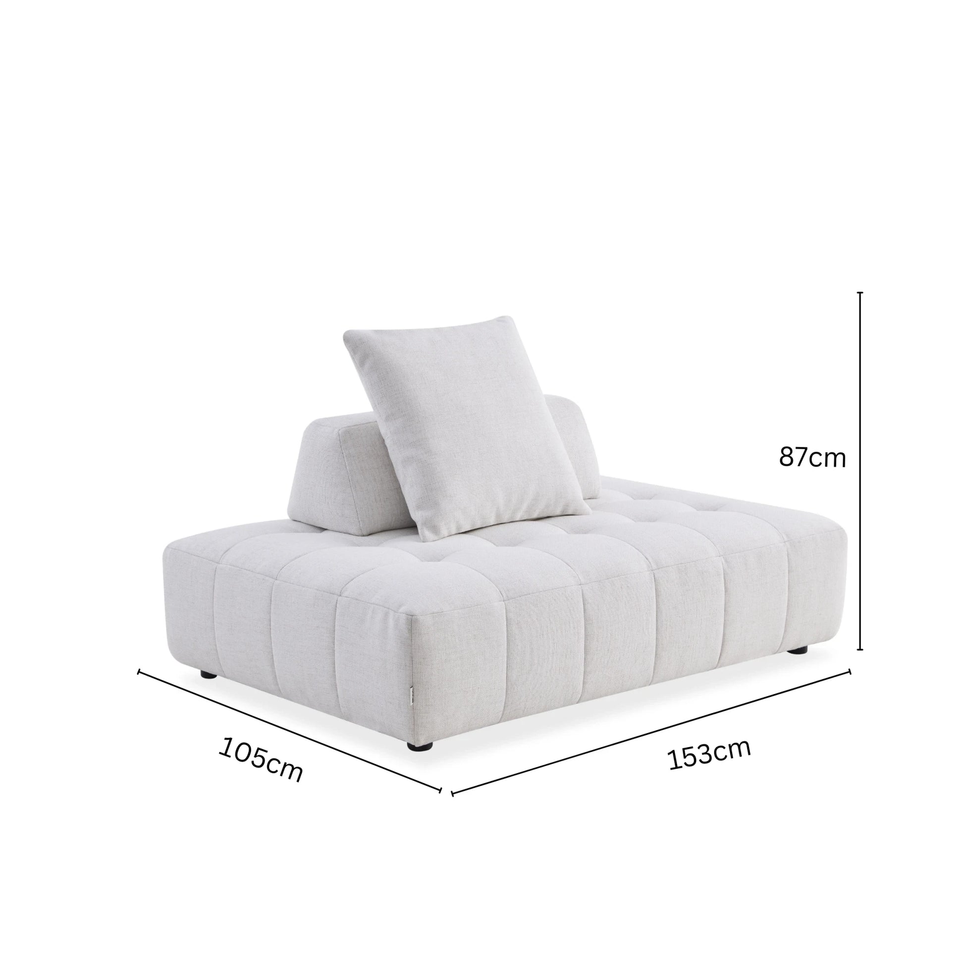 MODE Rubik Chaise Sofa, Oatmeal