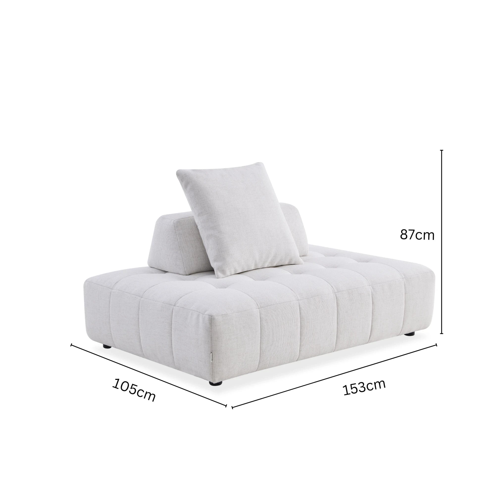 MODE Rubik Chaise Sofa, Oatmeal