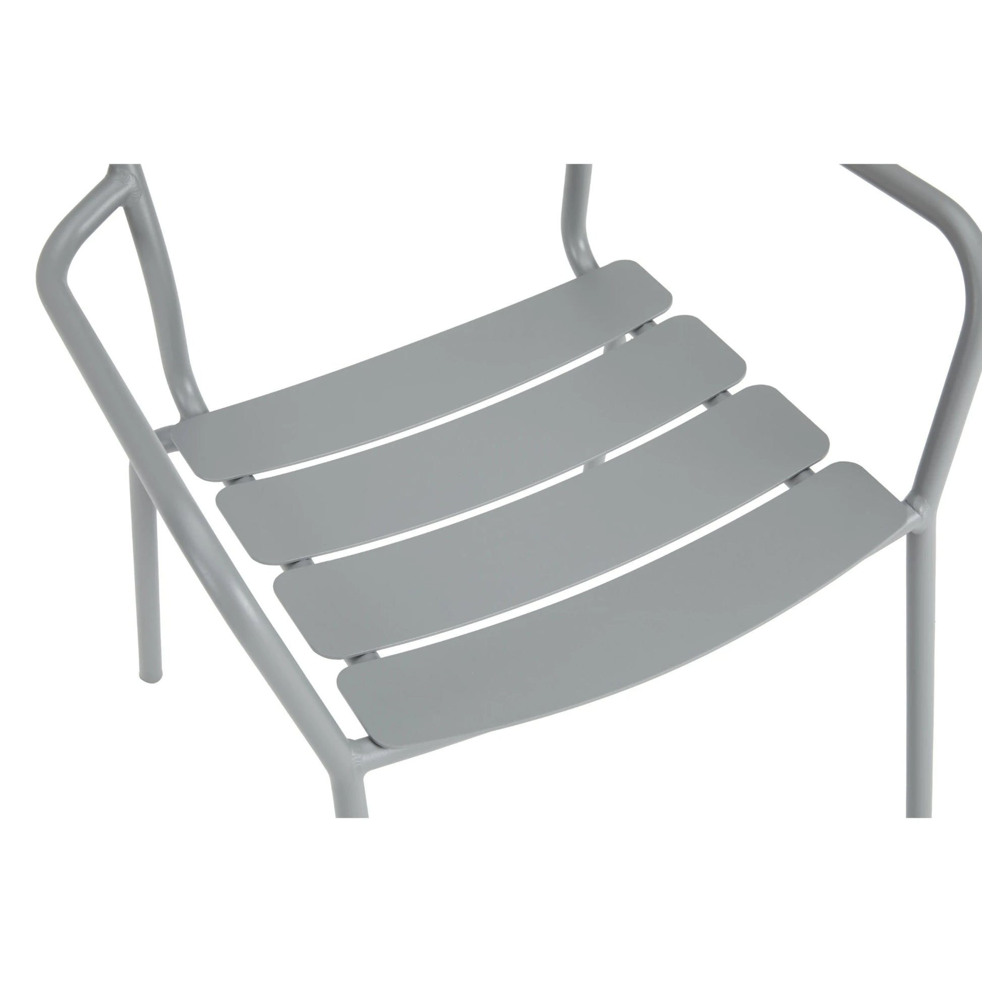 Wellmax Verano Outdoor Aluminium Dining Armchair, Set of 4, Grey