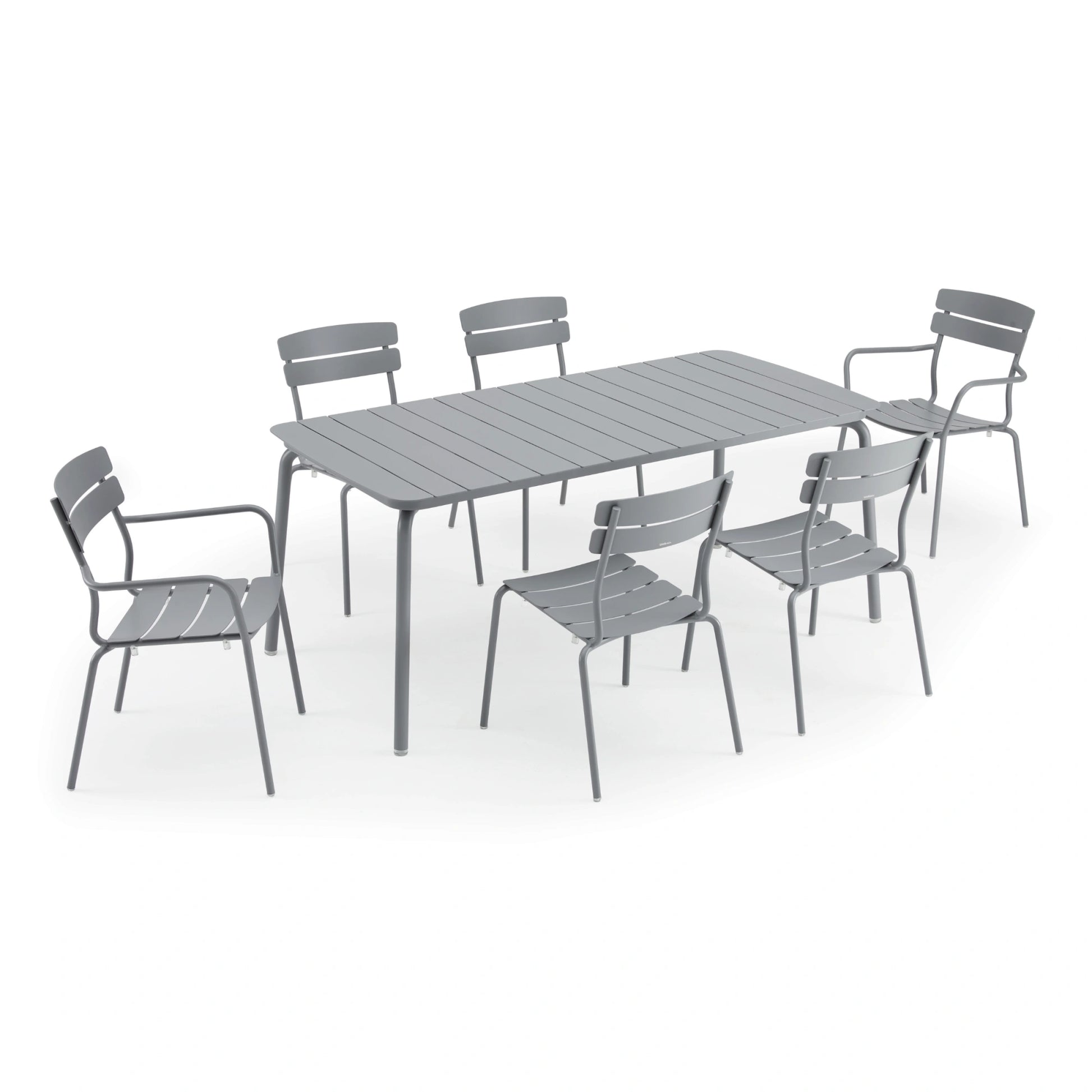 Wellmax Verano Outdoor Aluminium Dining Chair, Grey