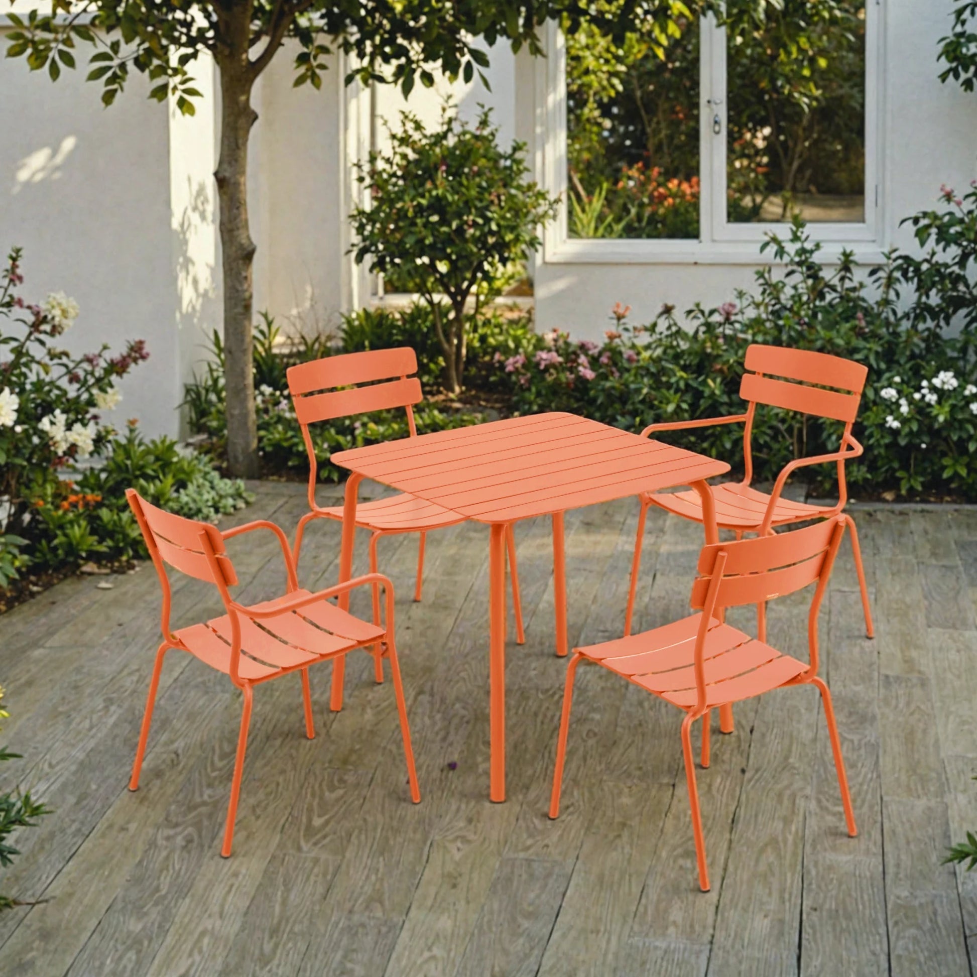 Wellmax Verano Outdoor Aluminium Dining Chair, Terracotta
