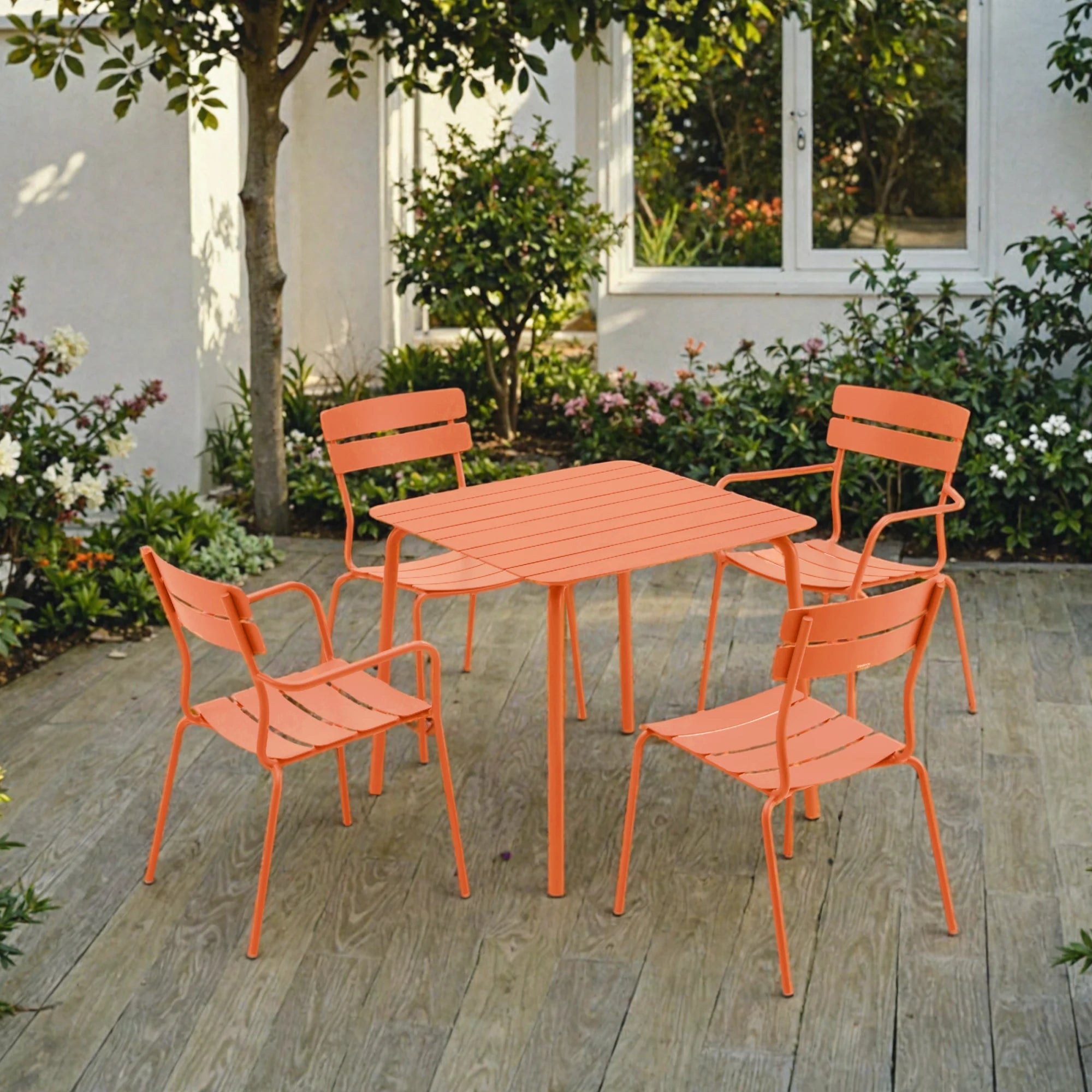 Wellmax Verano Outdoor Aluminium Dining Chair, Terracotta