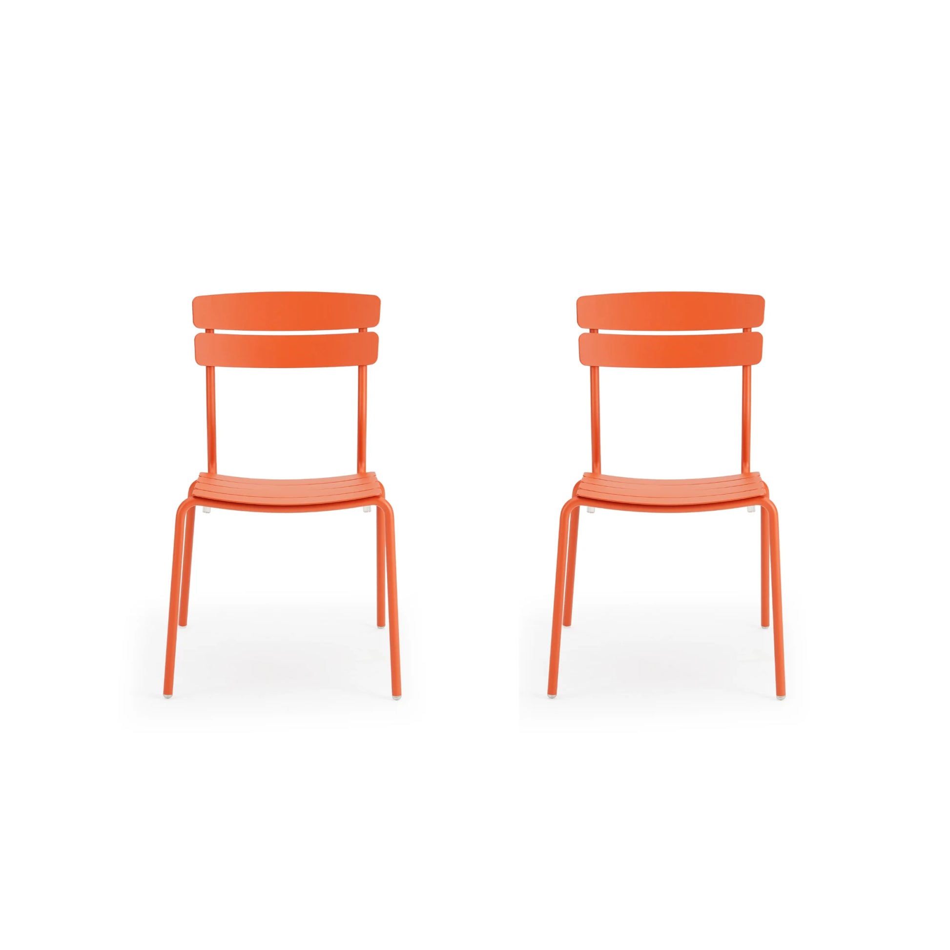 Wellmax Verano Outdoor Aluminium Dining Chair, Set of 2, Terracotta