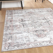 DreamWeaver Homestead Machine Washable Rug, Amelie Terracotta