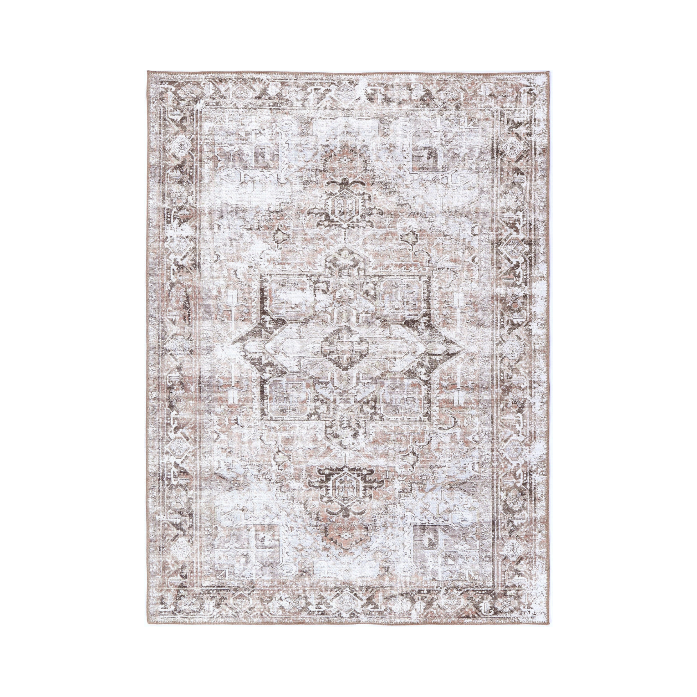 Dreamweaver Homestead Machine Washable Rug, Amelie Terracotta