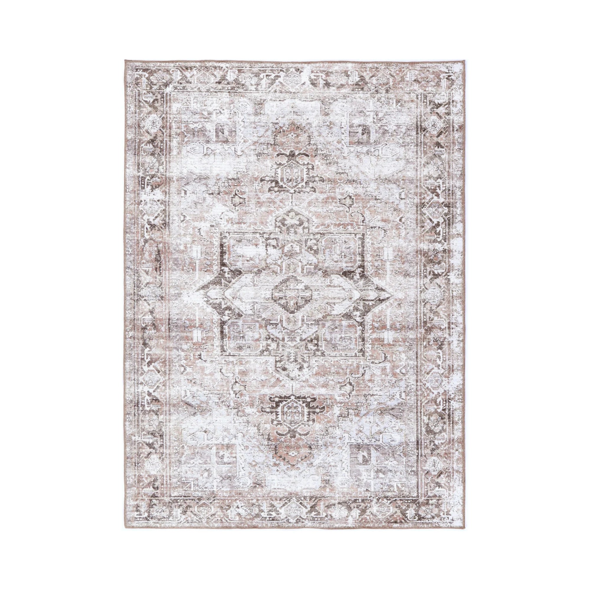 DreamWeaver Homestead Machine Washable Rug, Amelie Terracotta