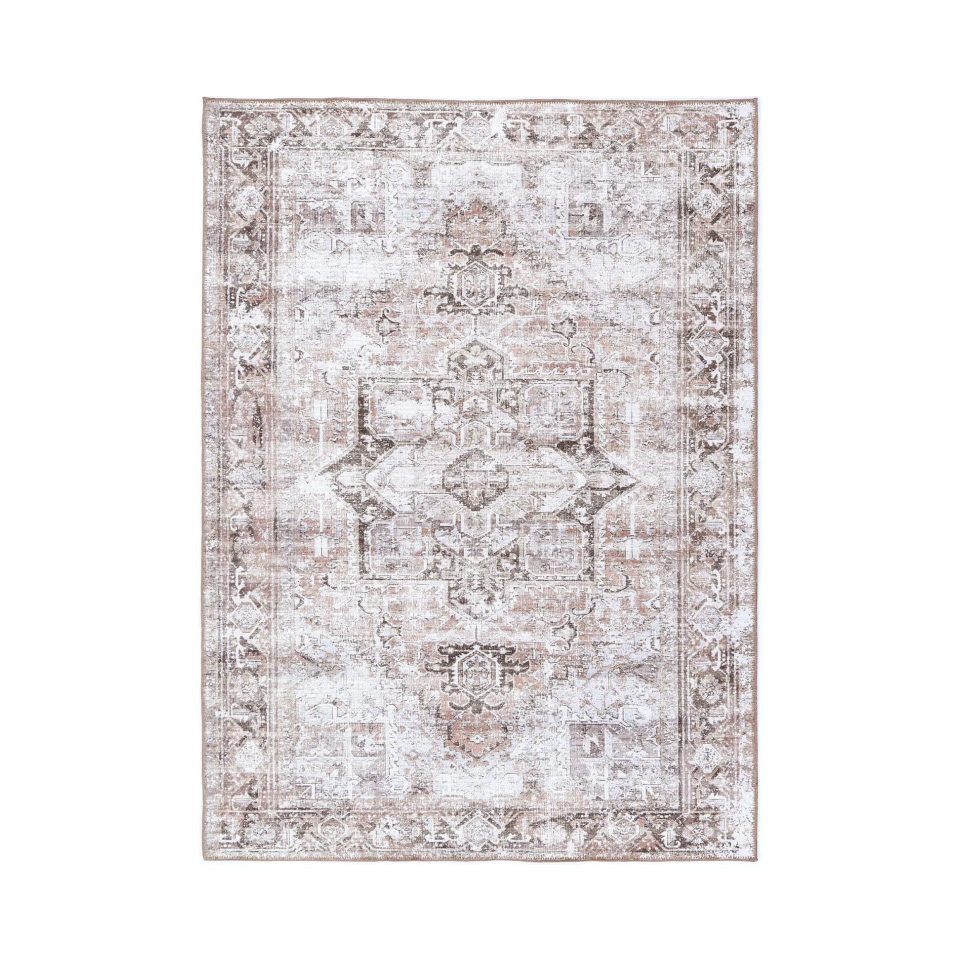 DreamWeaver Homestead Machine Washable Rug, Amelie Terracotta