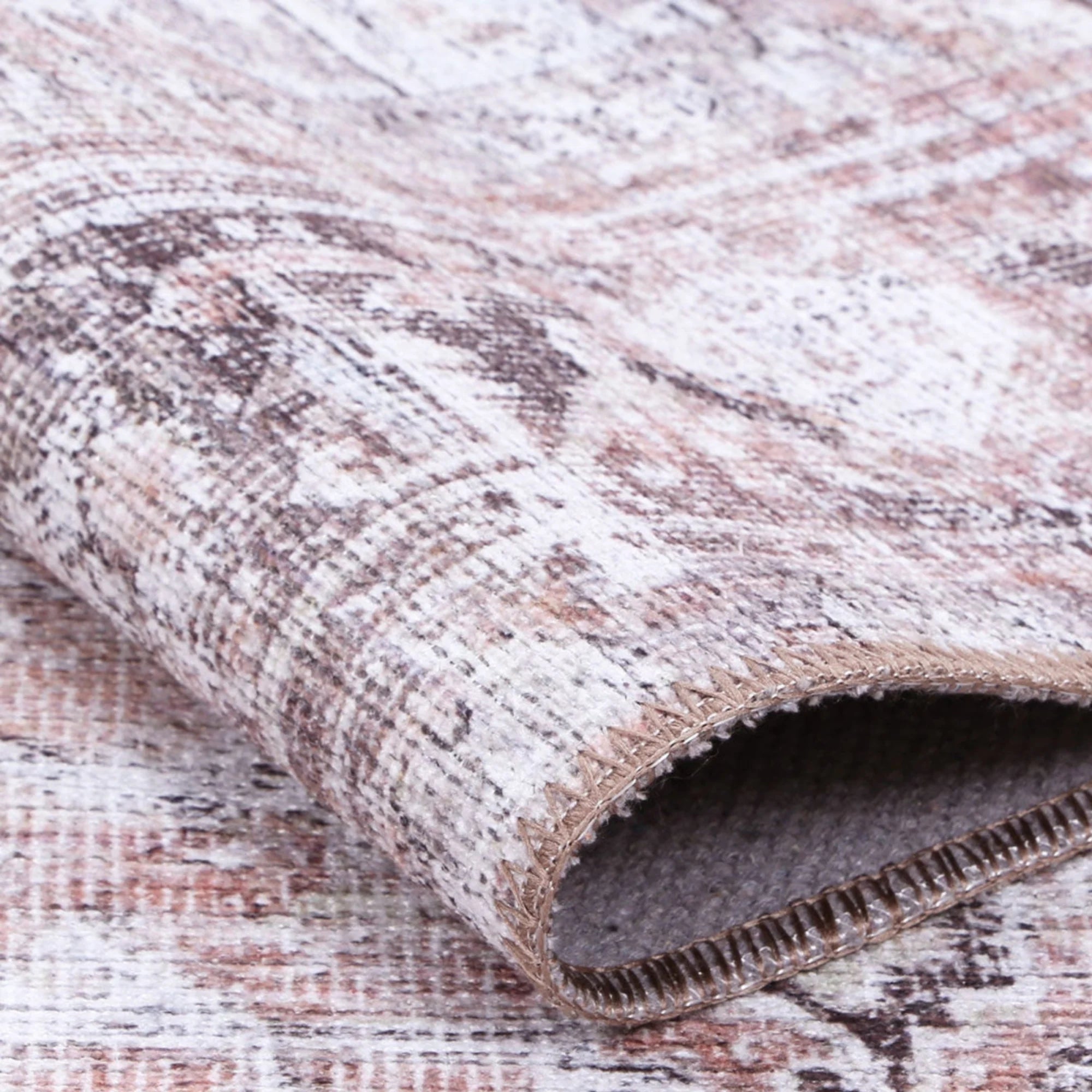 DreamWeaver Homestead Machine Washable Rug, Amelie Terracotta