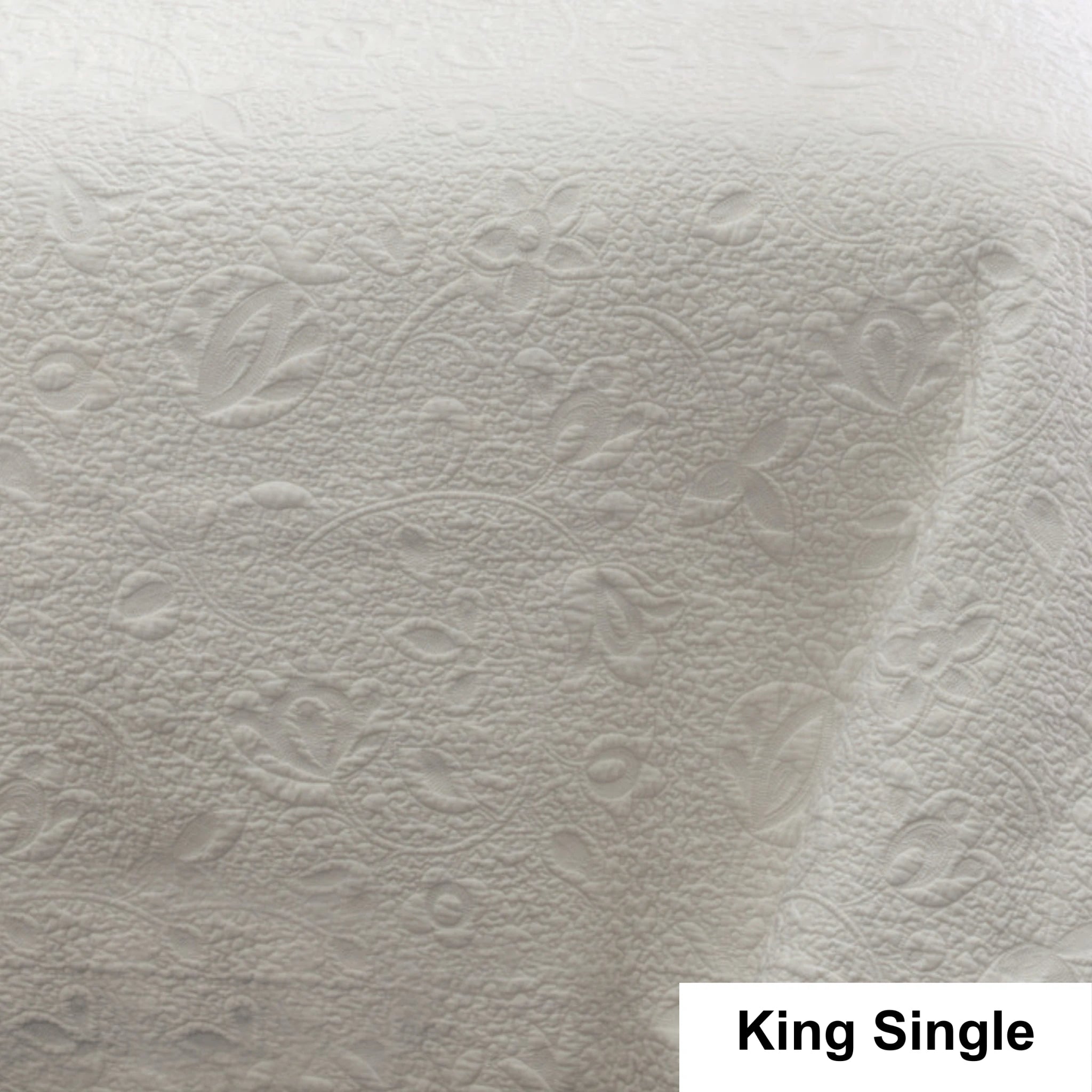 Savona Chantel Bedspread, White