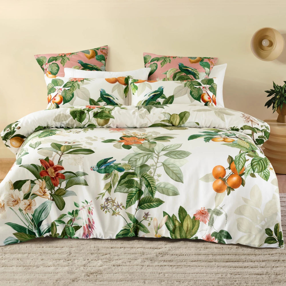 Savona Amalfi Duvet Cover Set, Vanilla