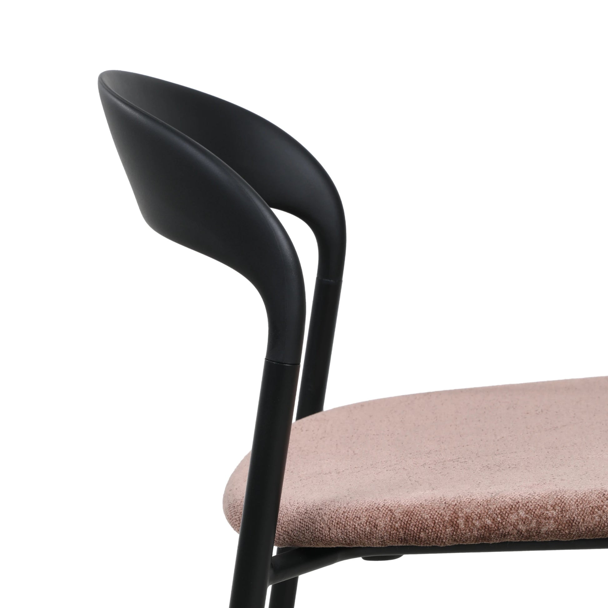 MODE Elara Dining Chairs, Black & Brown, Set of 2